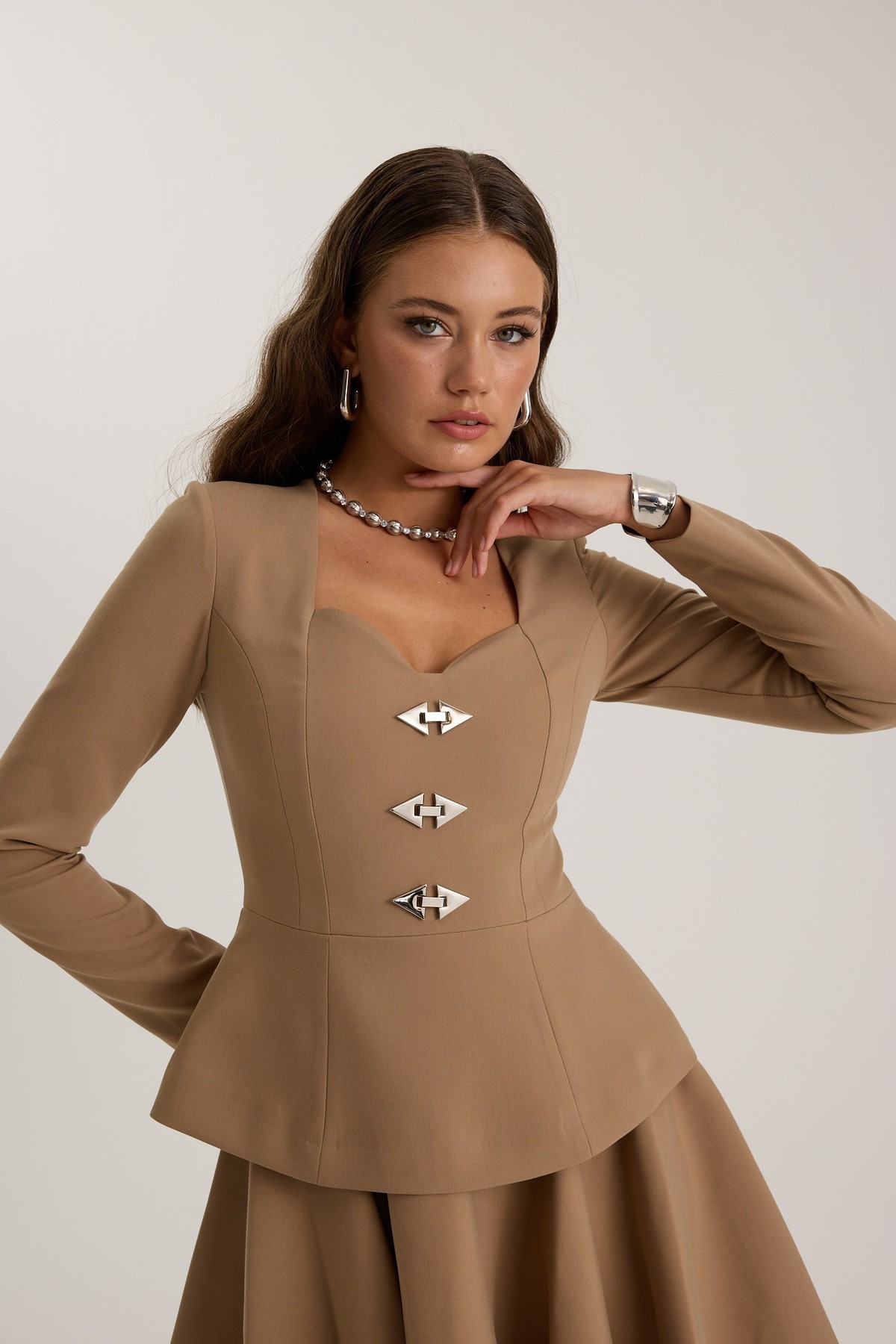 The Code Mini Skirt Bronze Brown