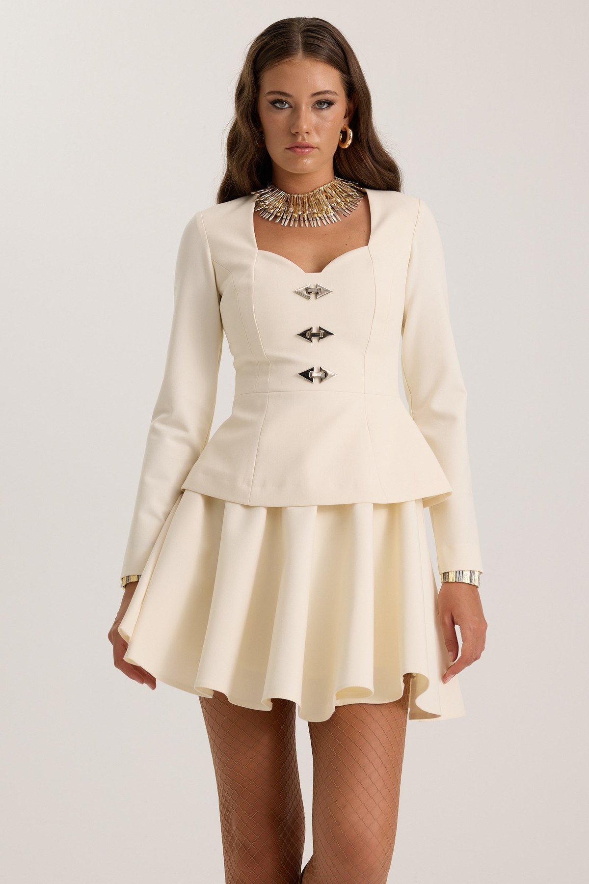 The Code Mini Skirt Ecru