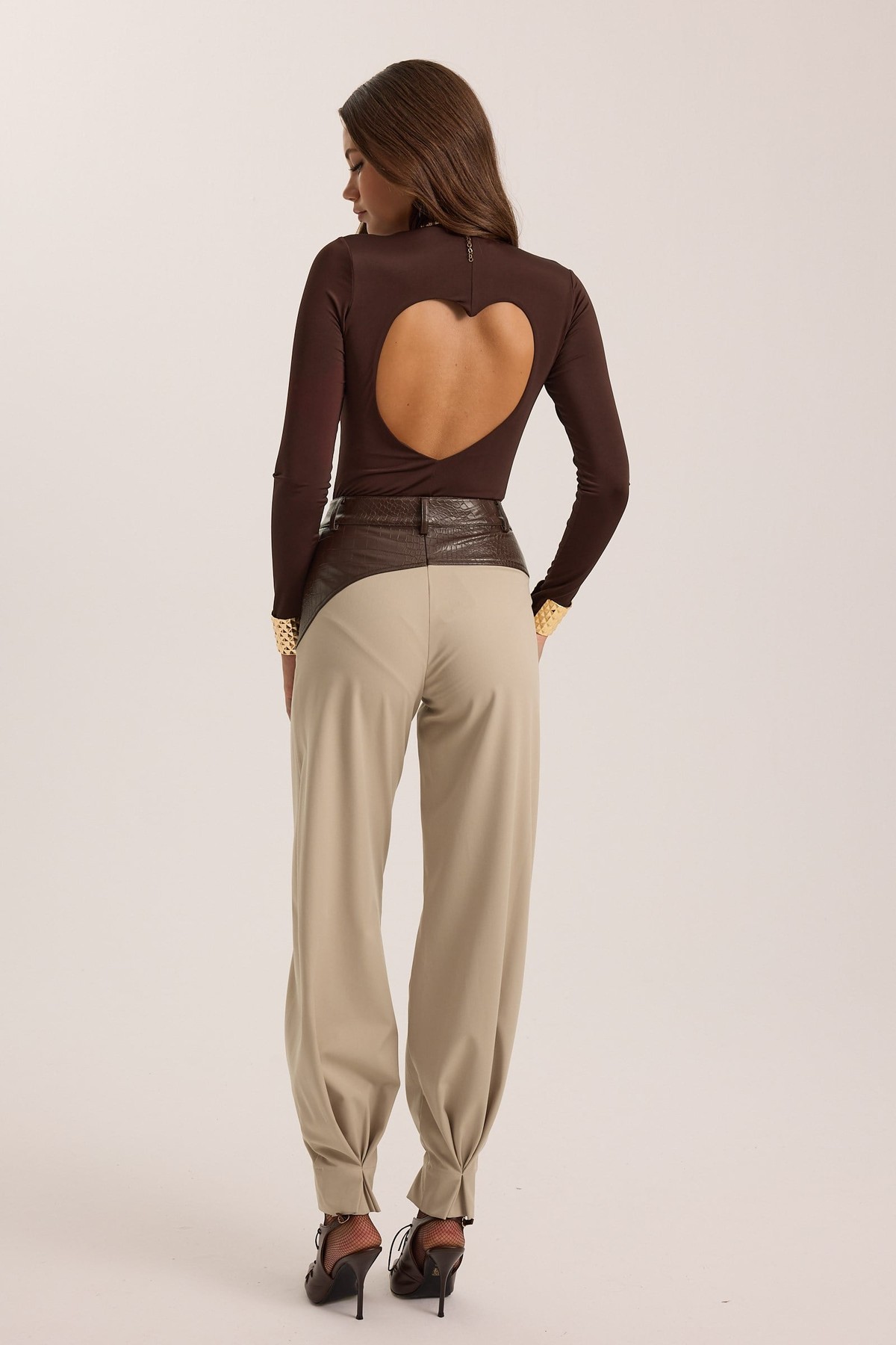 The Contrast Pant Beige