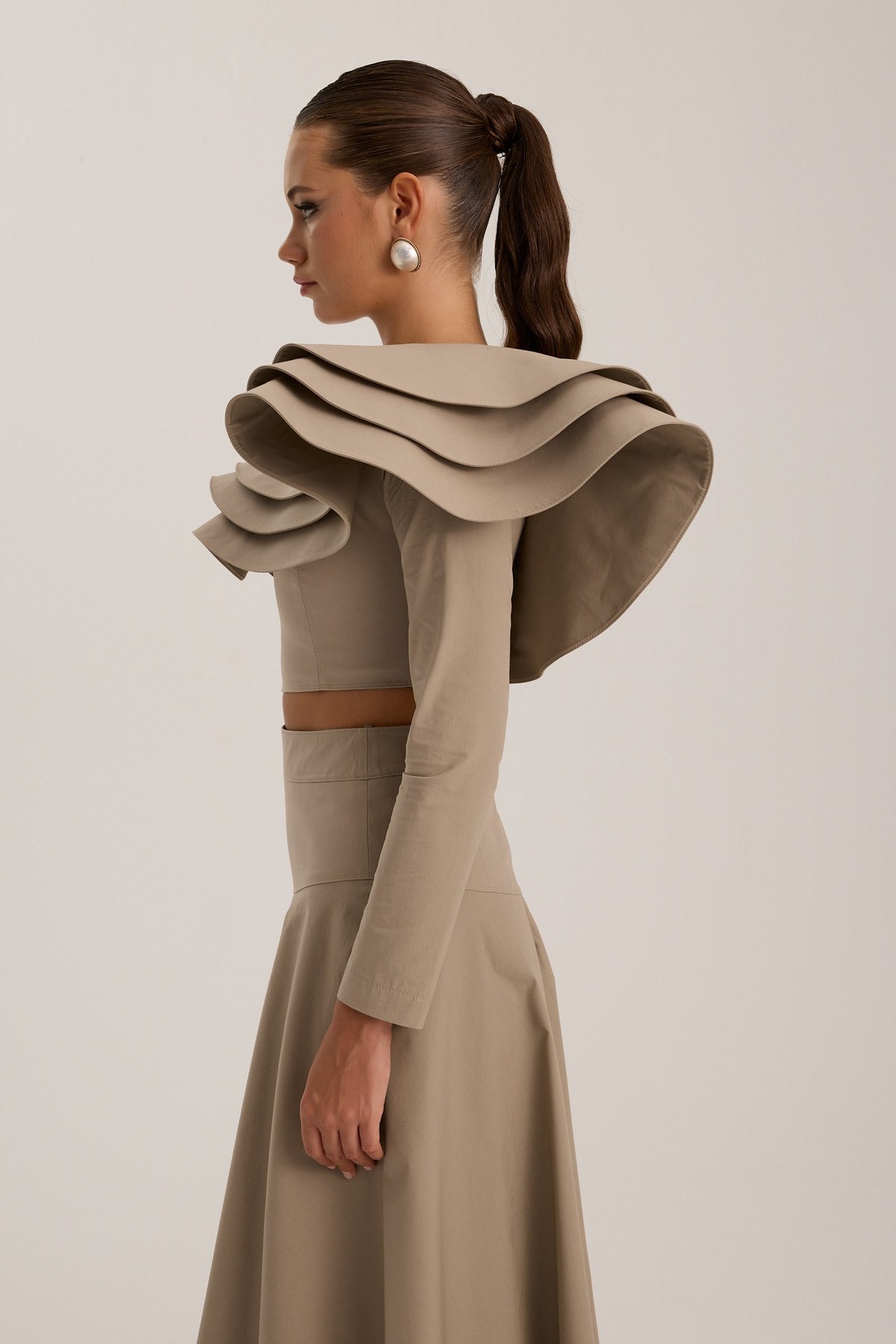 The Drama Bustier Beige