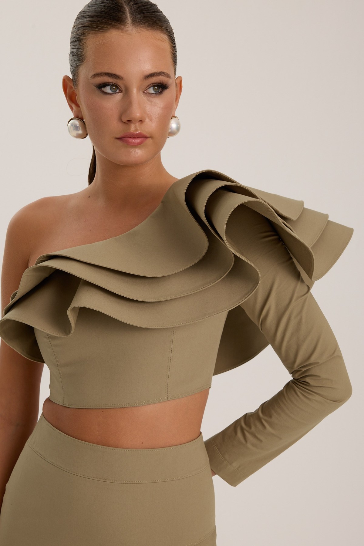 The Drama Bustier Beige