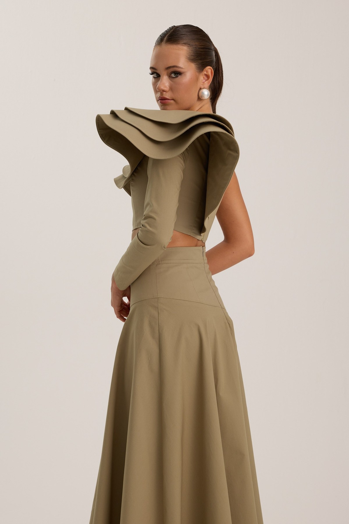 The Drama Bustier Beige