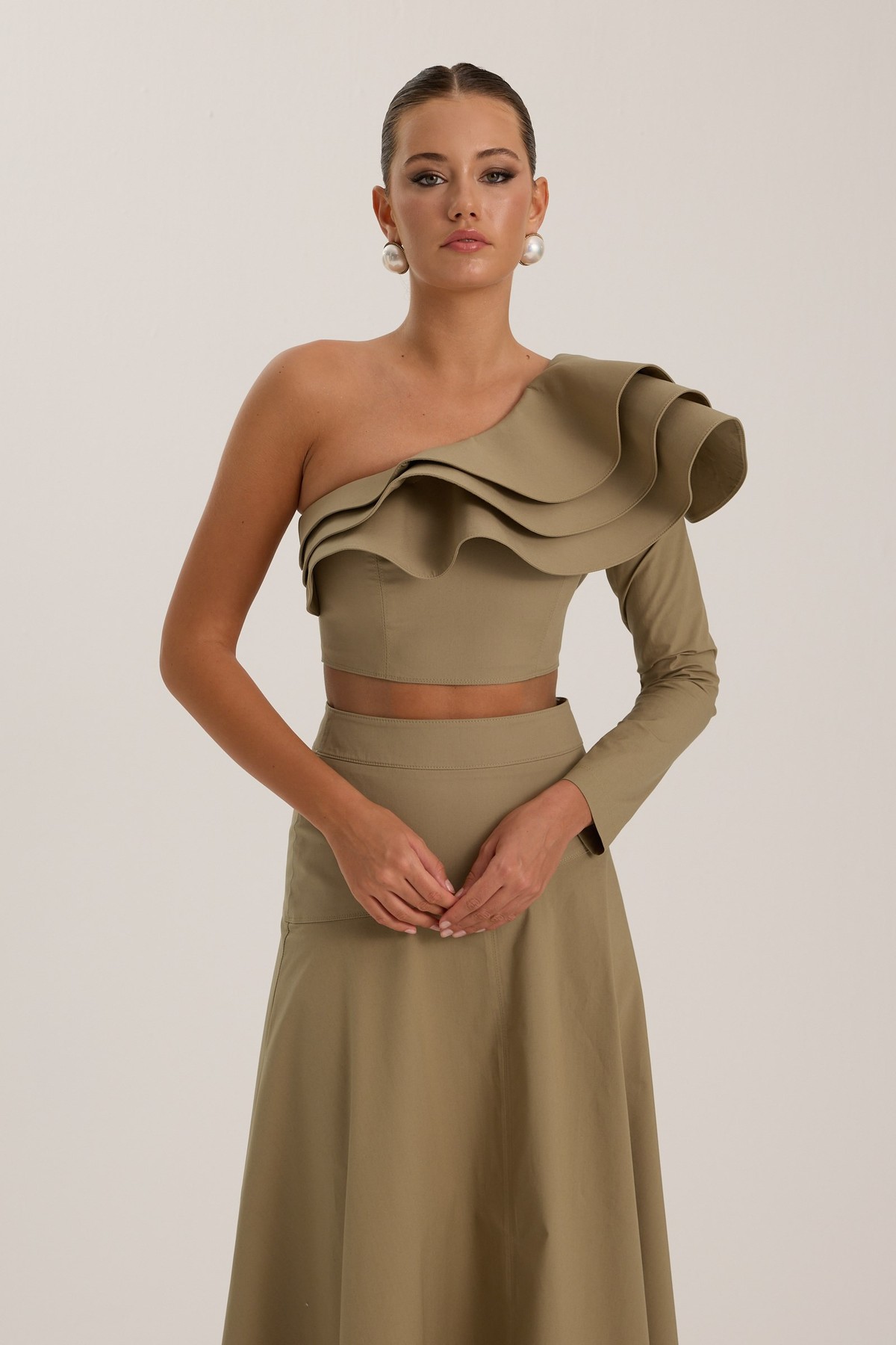 The Drama Bustier Beige