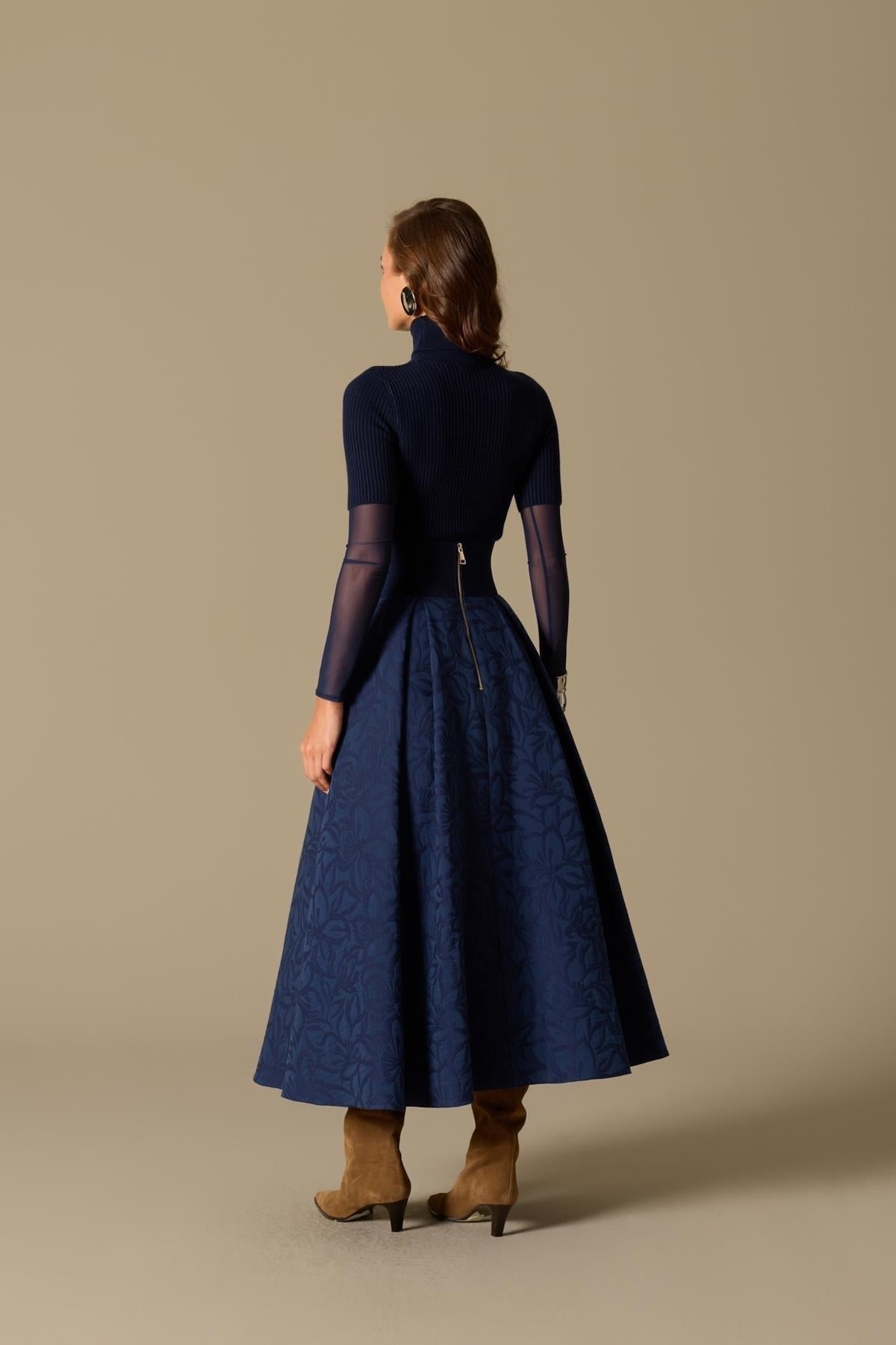 The Enigma Skirt Dark Blue