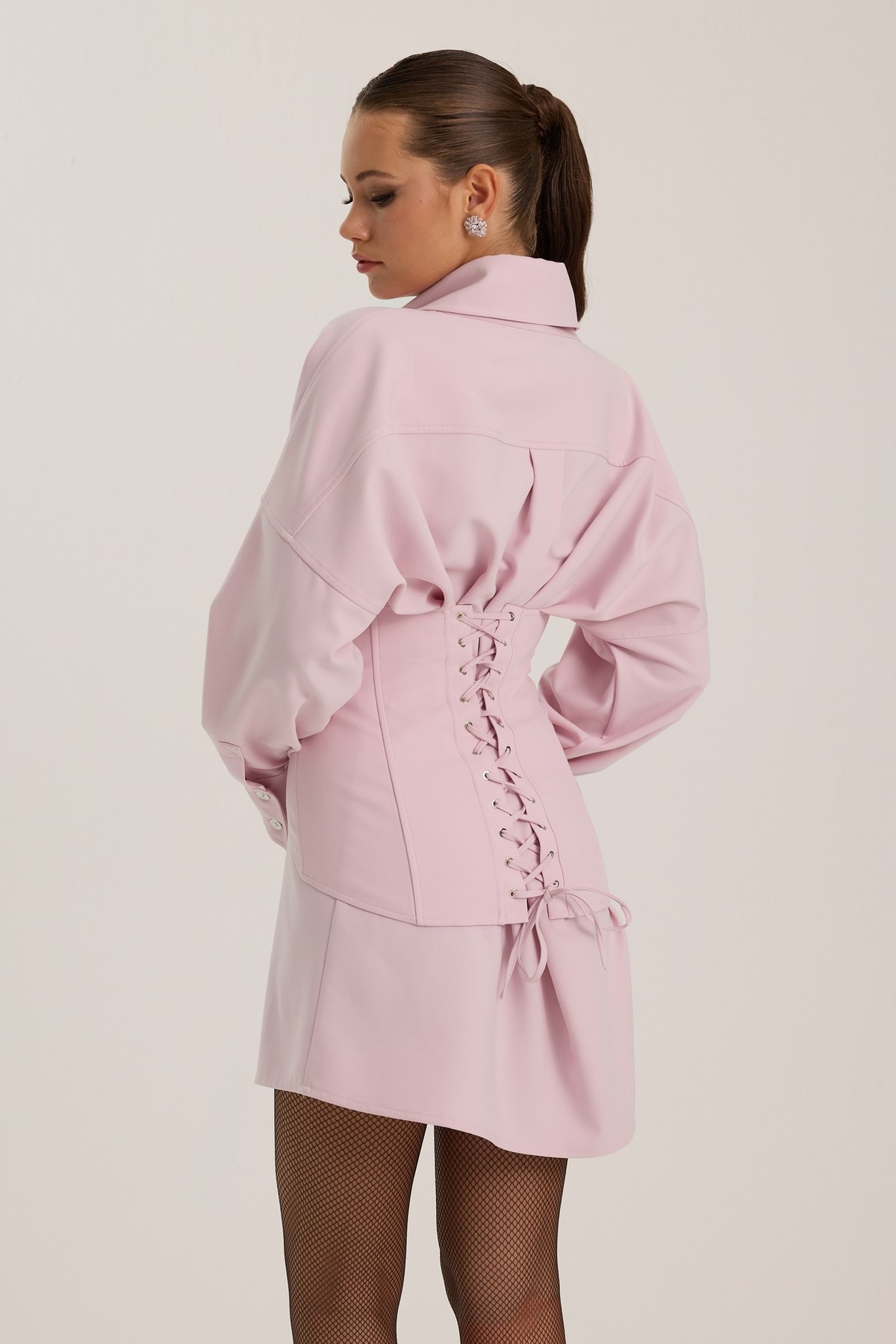 The Era Corset Blouse Pink