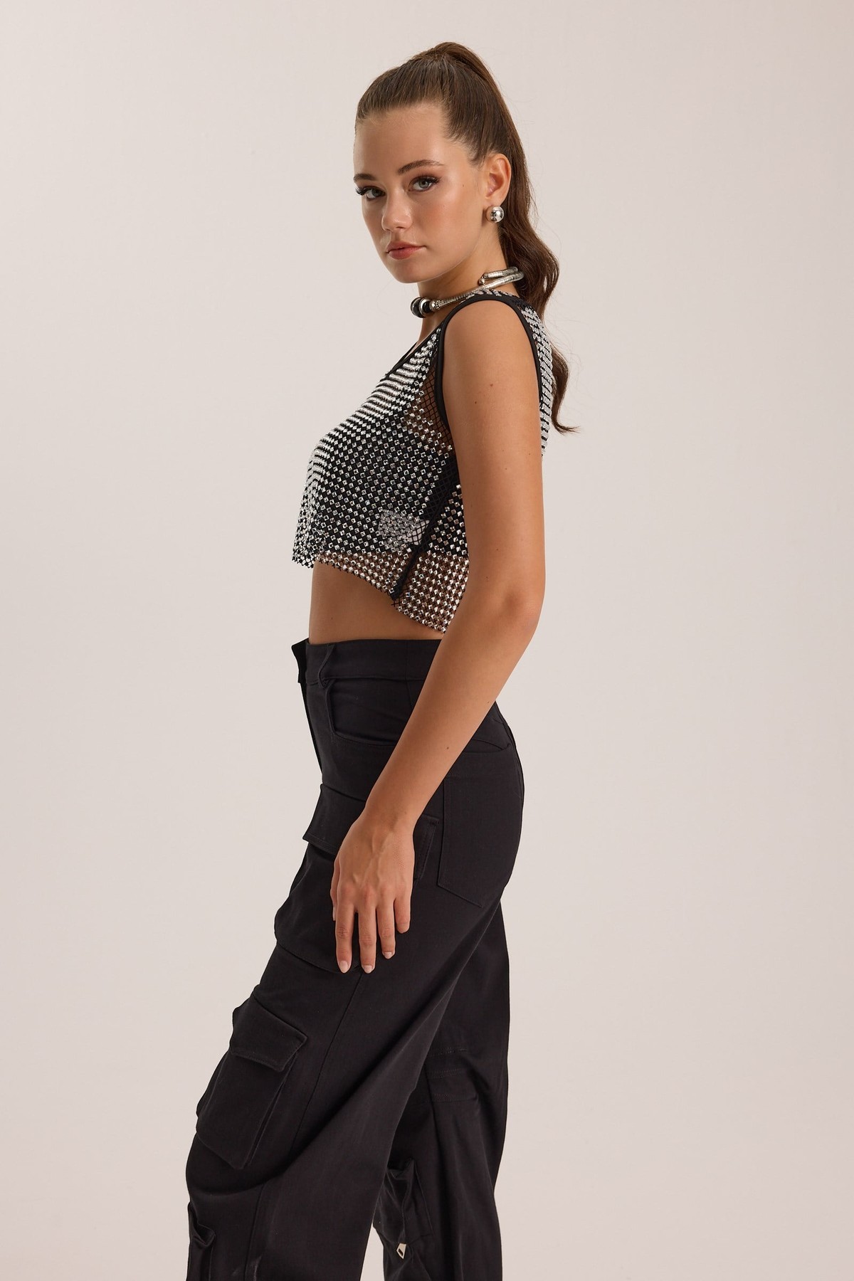 The Fame Bustier Black