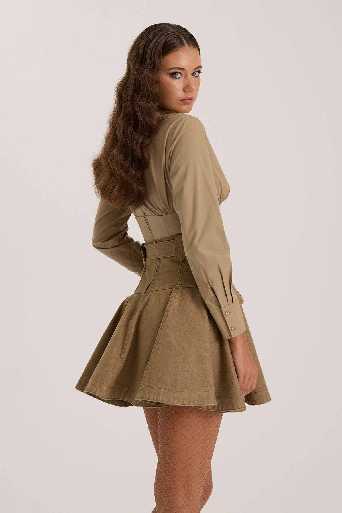 The Force Denim Skirt Tint Mink