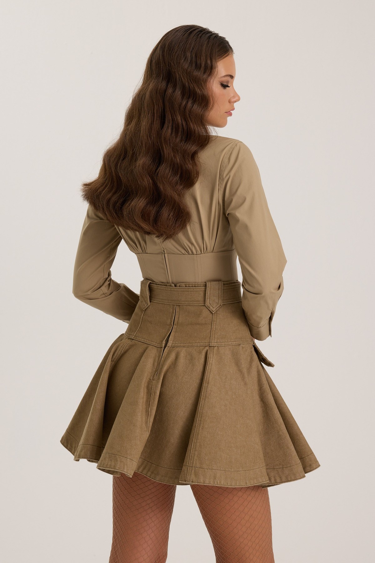 The Force Denim Skirt Tint Mink