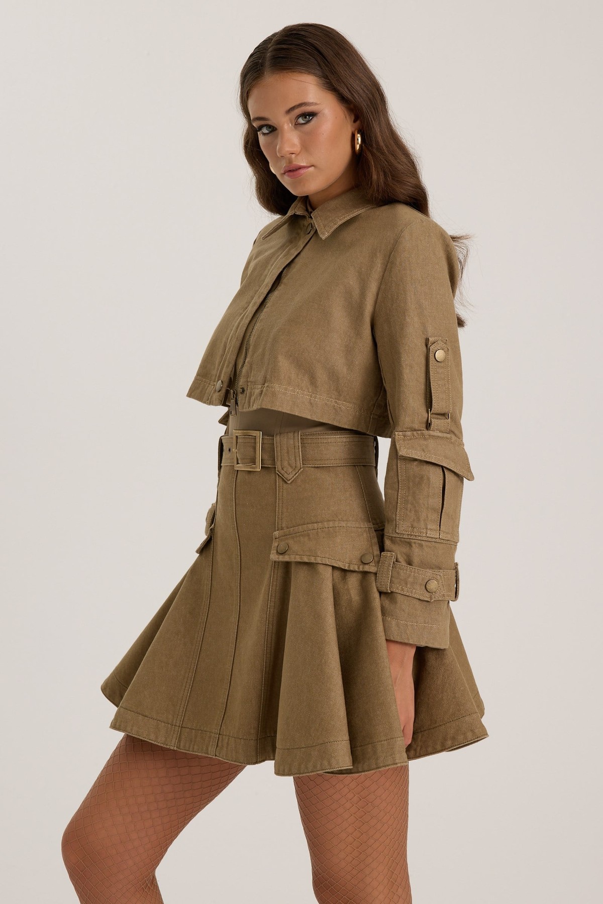 The Force Denim Skirt Tint Mink