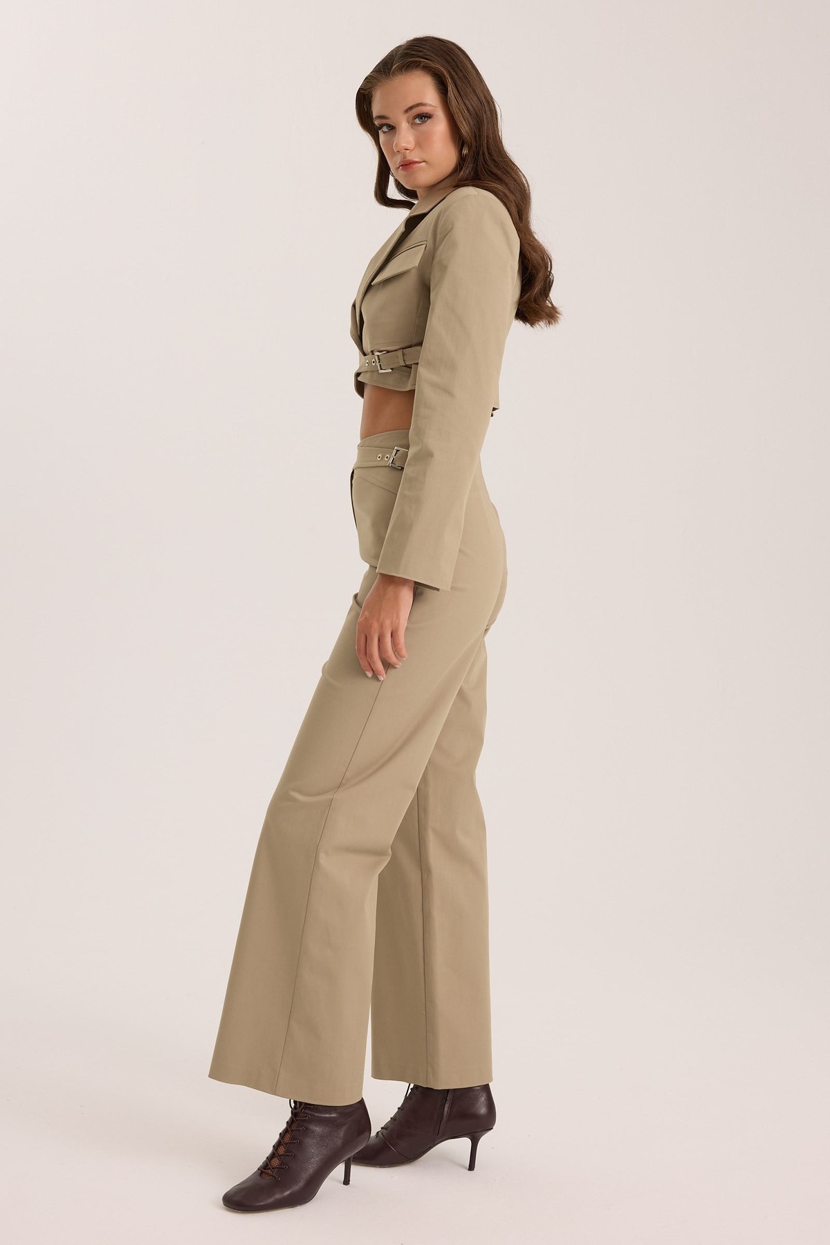 The Frame Pant Beige