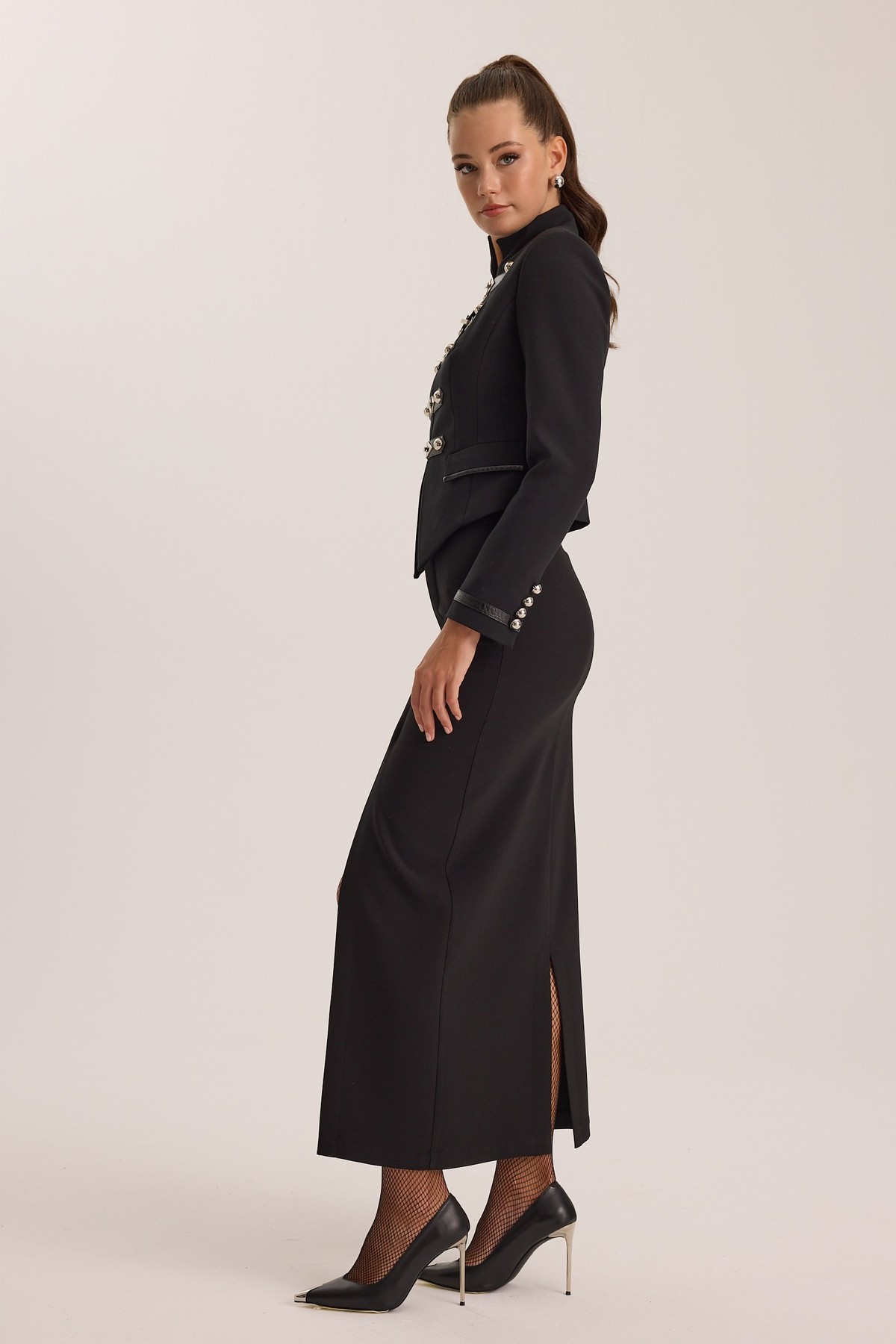 The Frame Skirt Black