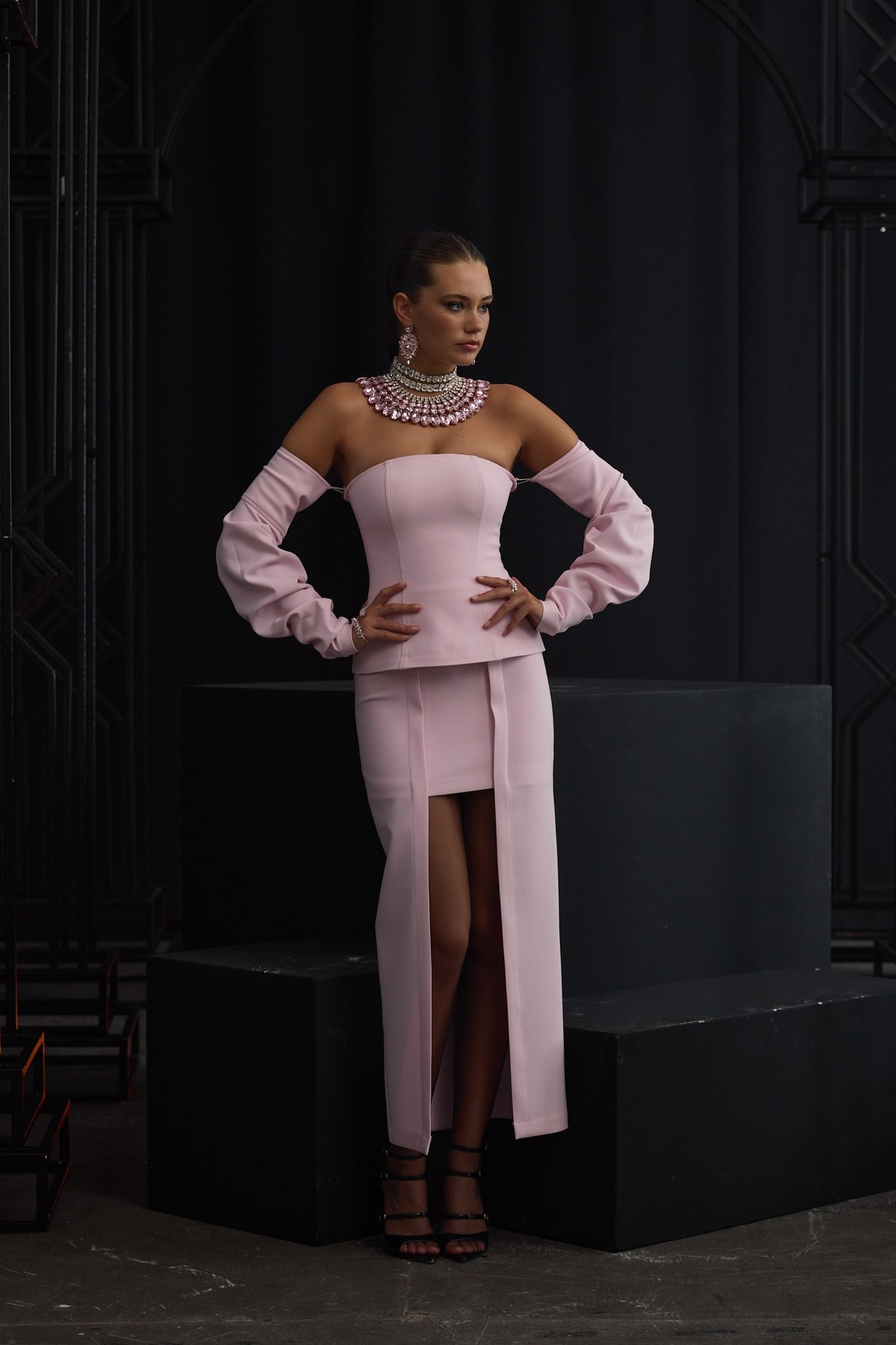 The Frame Skirt Pink
