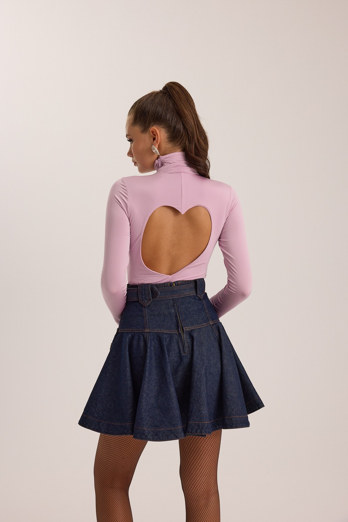 The Icon Heart Bodysuit Pink