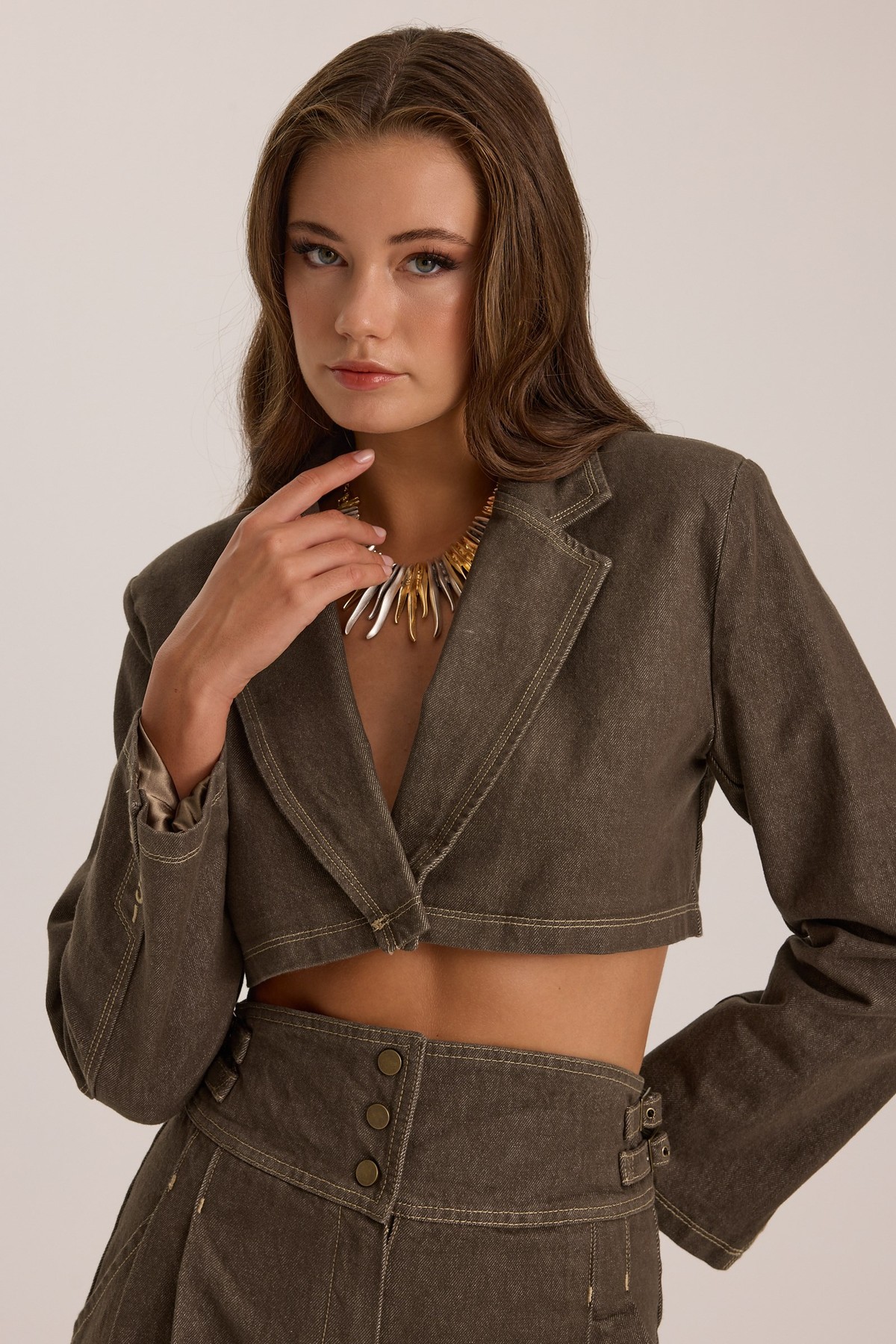 The Iconic Denim Jacket DARK GREEN