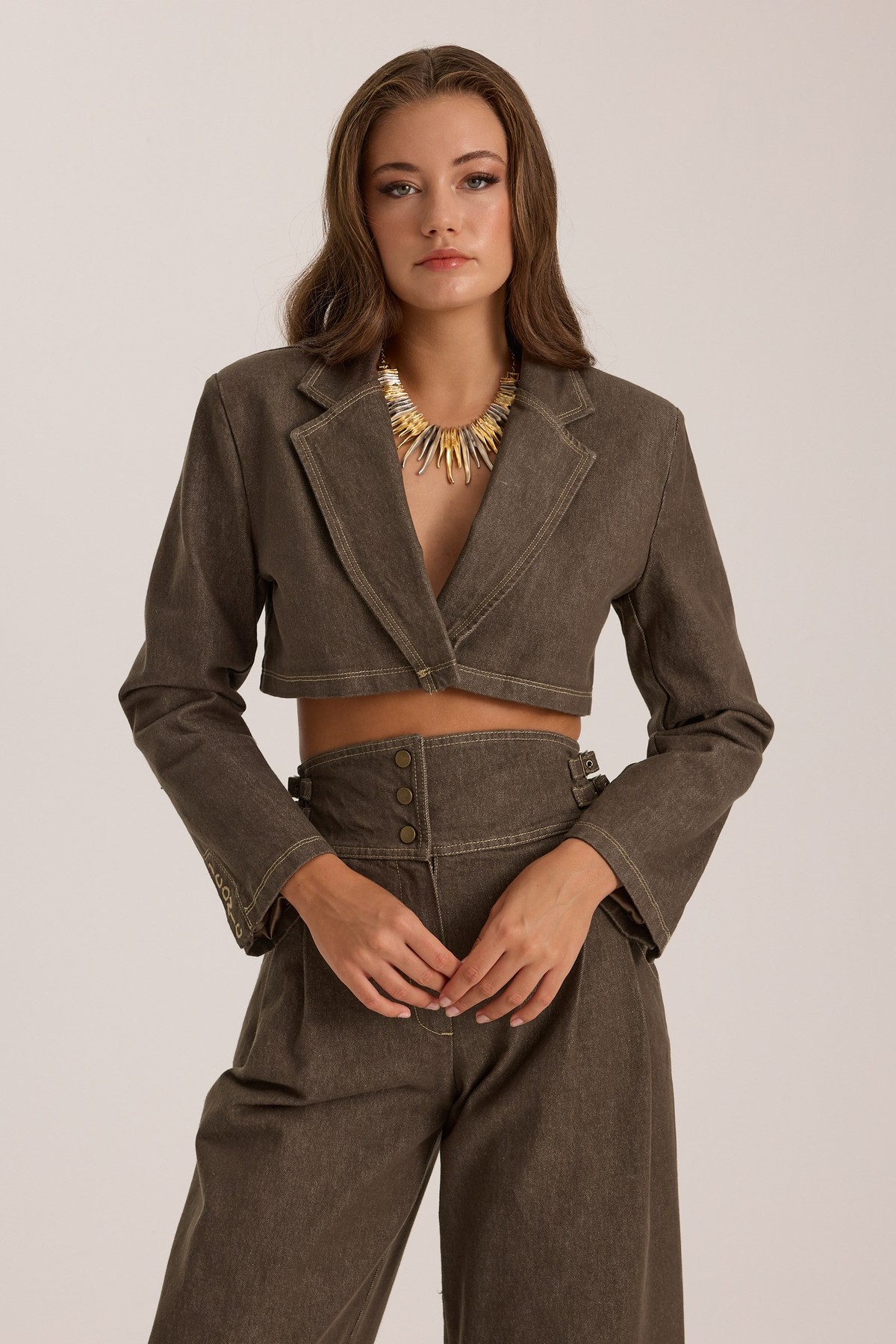 The Iconic Denim Jacket DARK GREEN