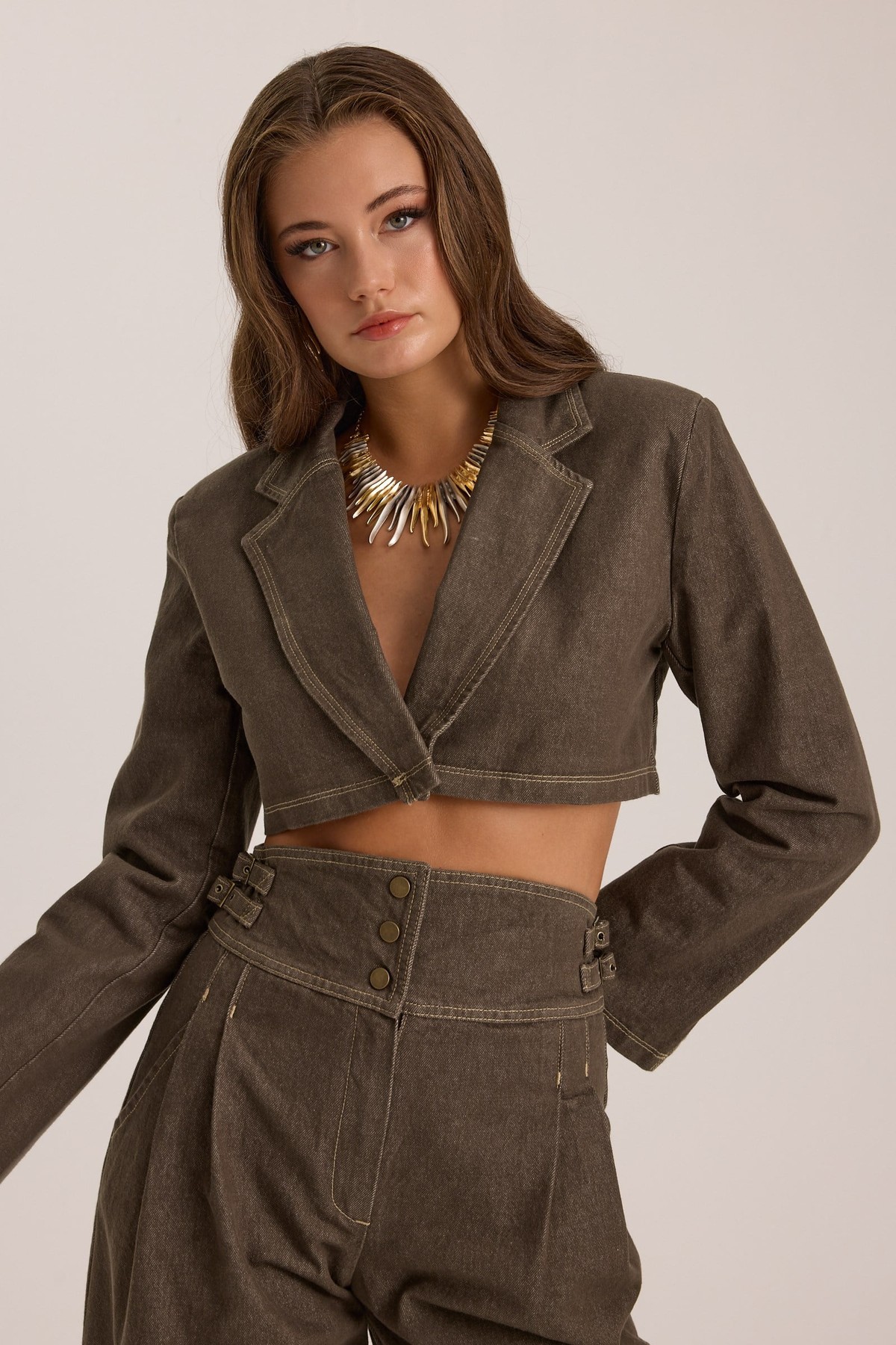 The Iconic Denim Jacket DARK GREEN