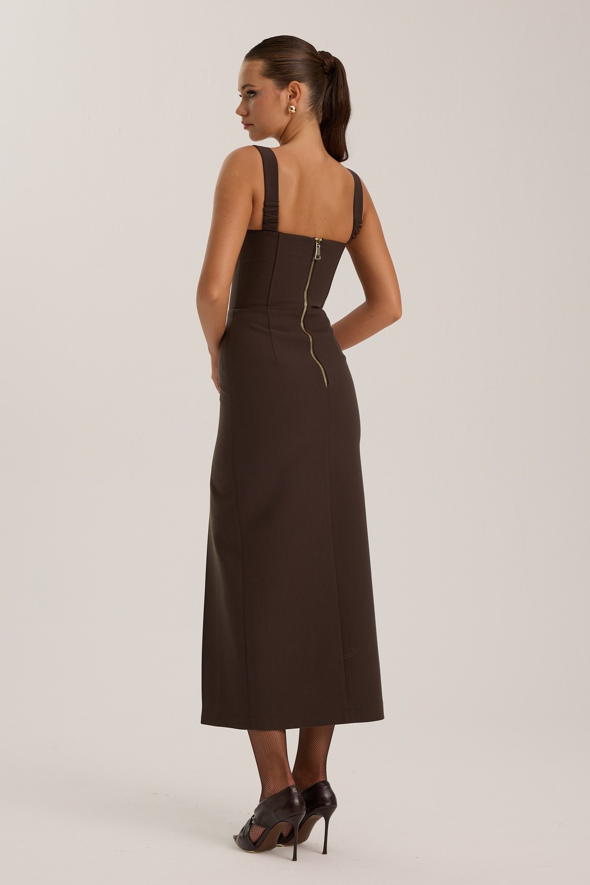 The Idol Dress Brown