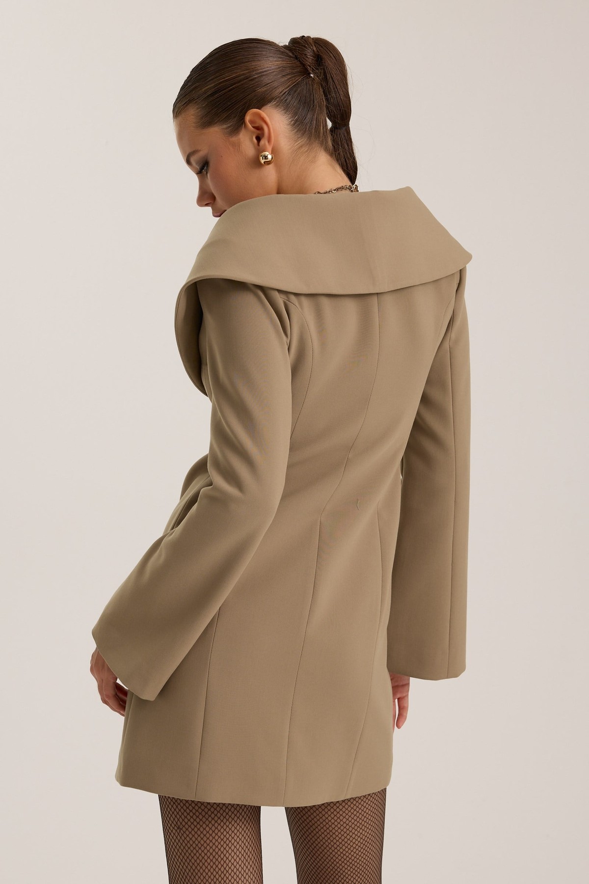 The Lady Di Dress Bronze Brown