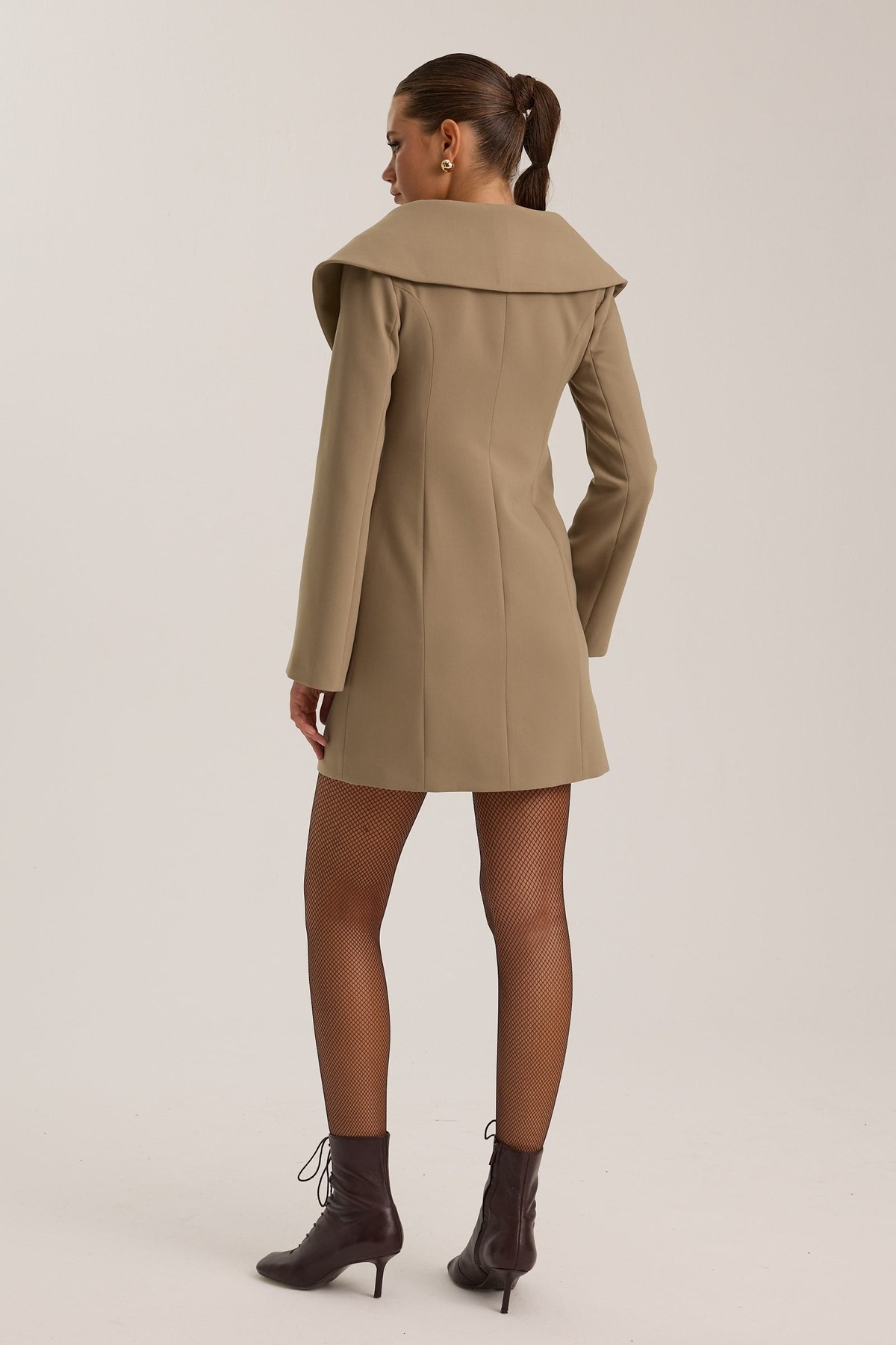 The Lady Di Dress Bronze Brown