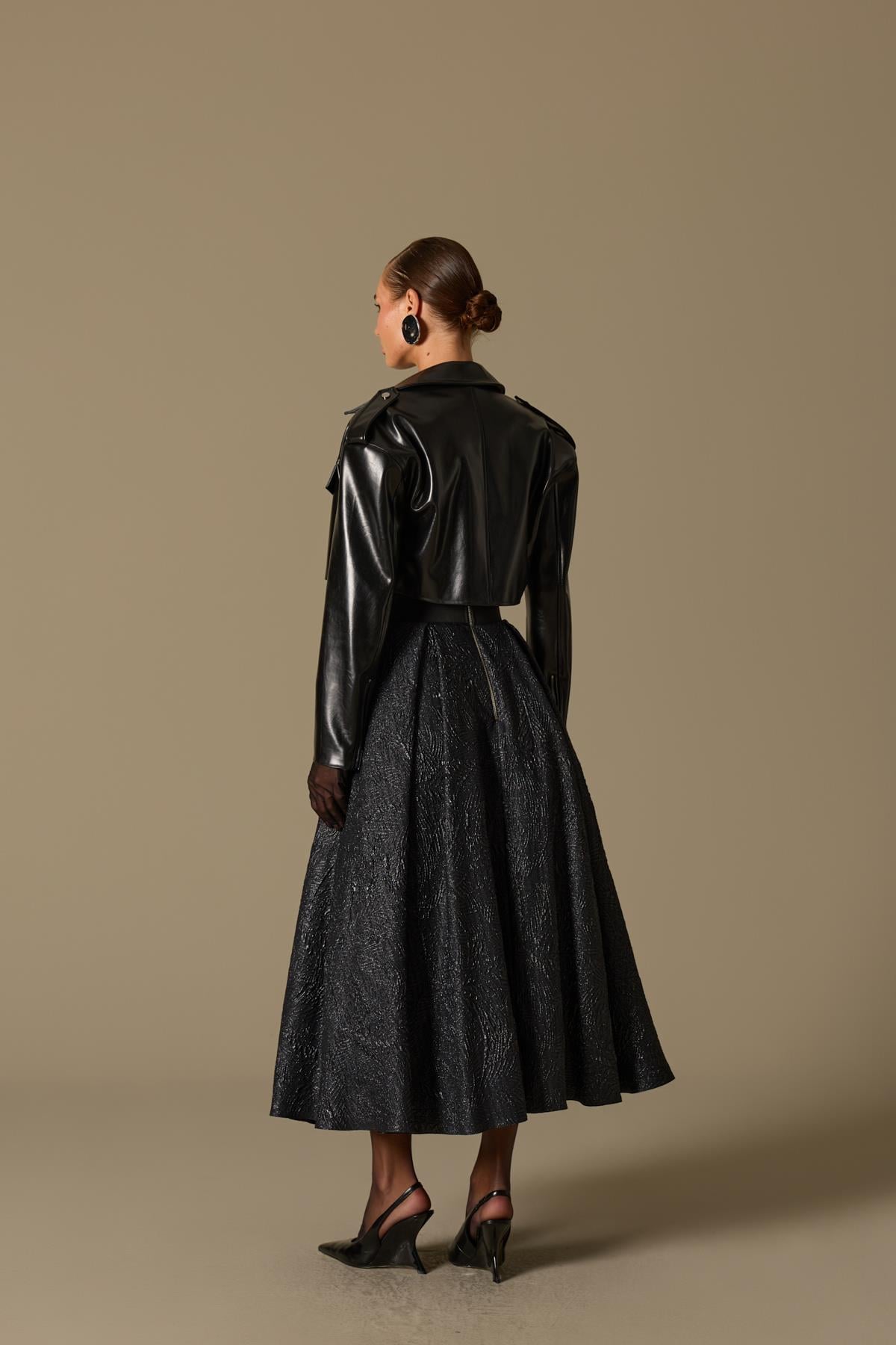The Obsidian Maxi Skirt Black