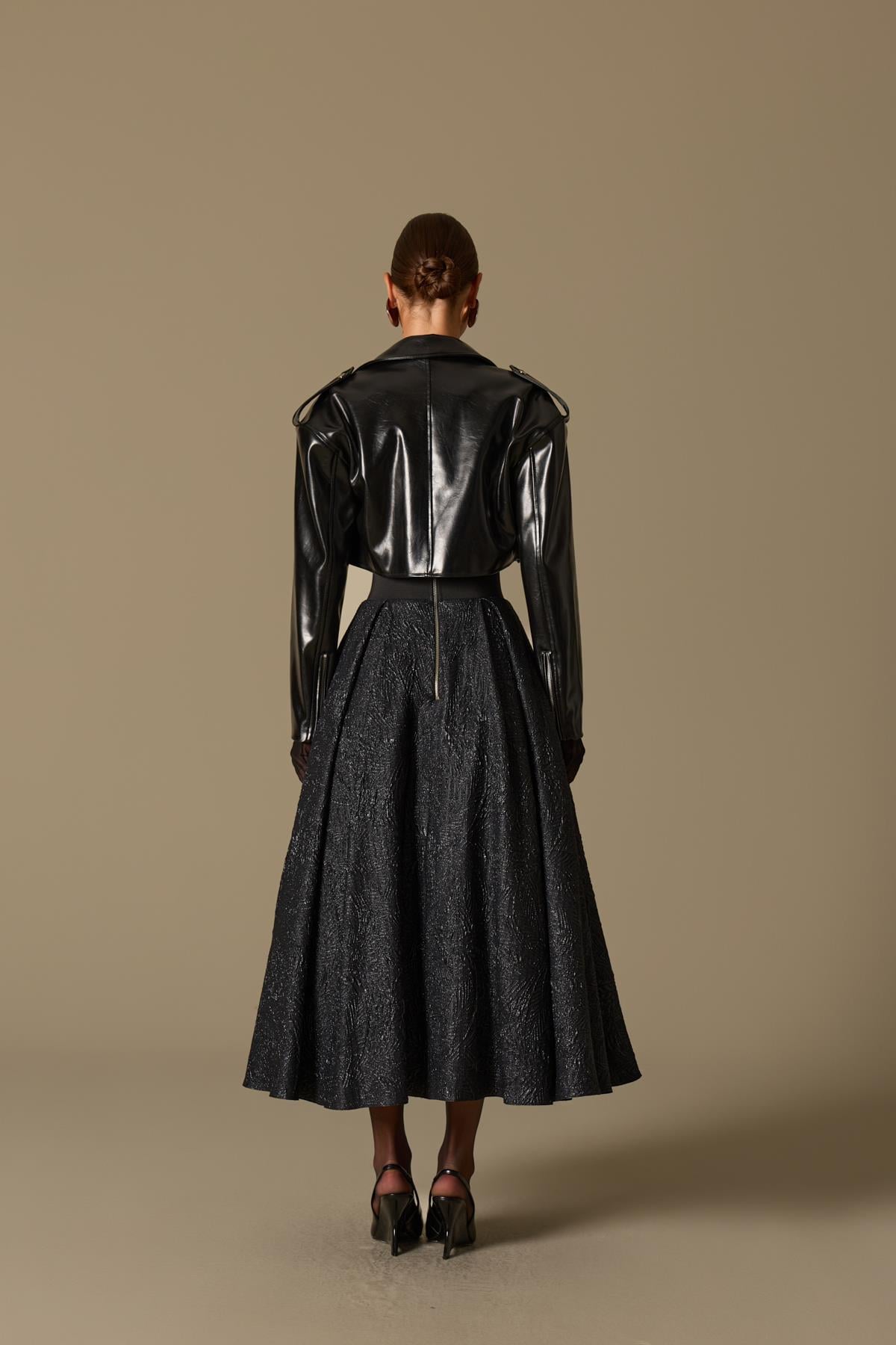 The Obsidian Maxi Skirt Black
