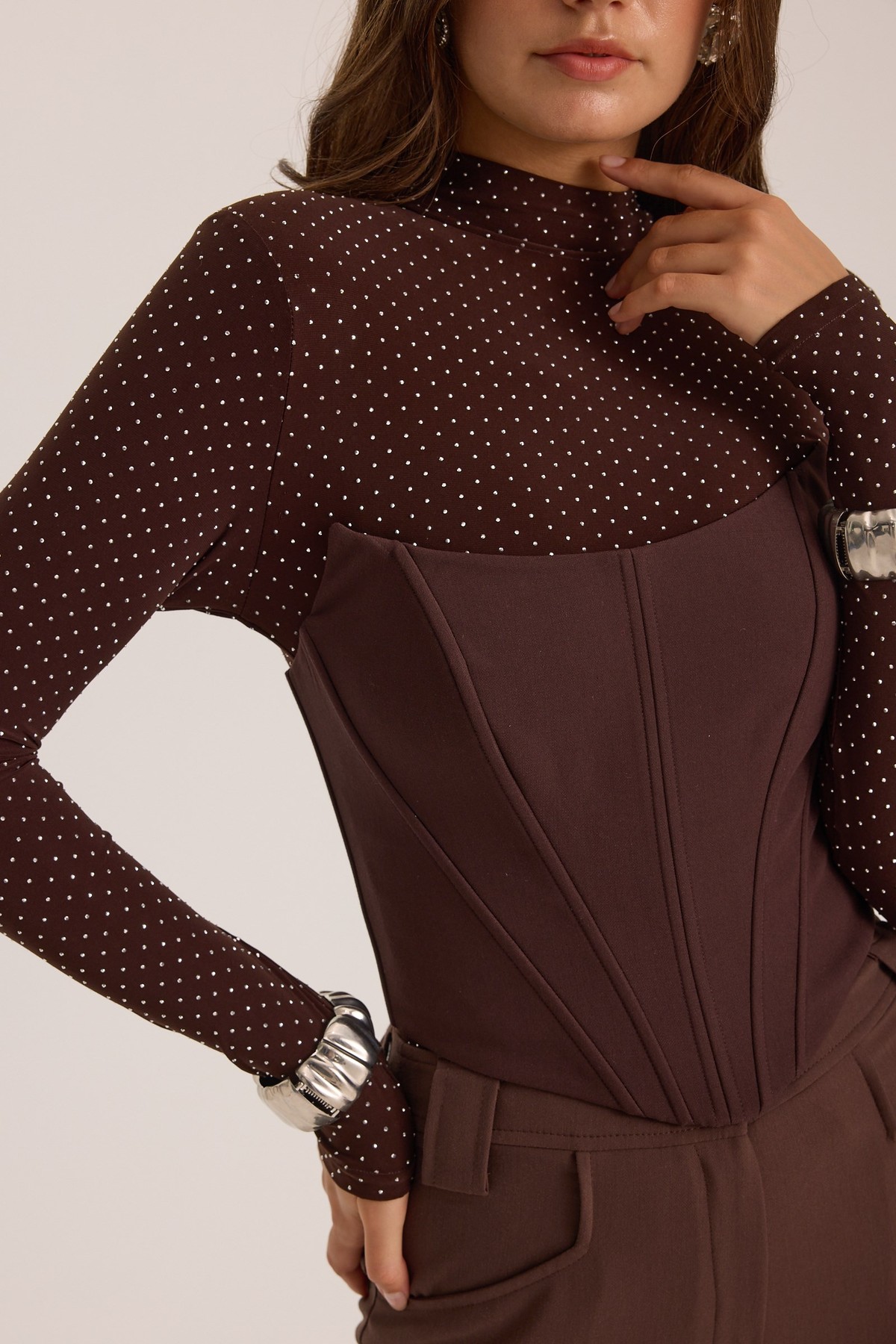 The Poise Bustier Brown