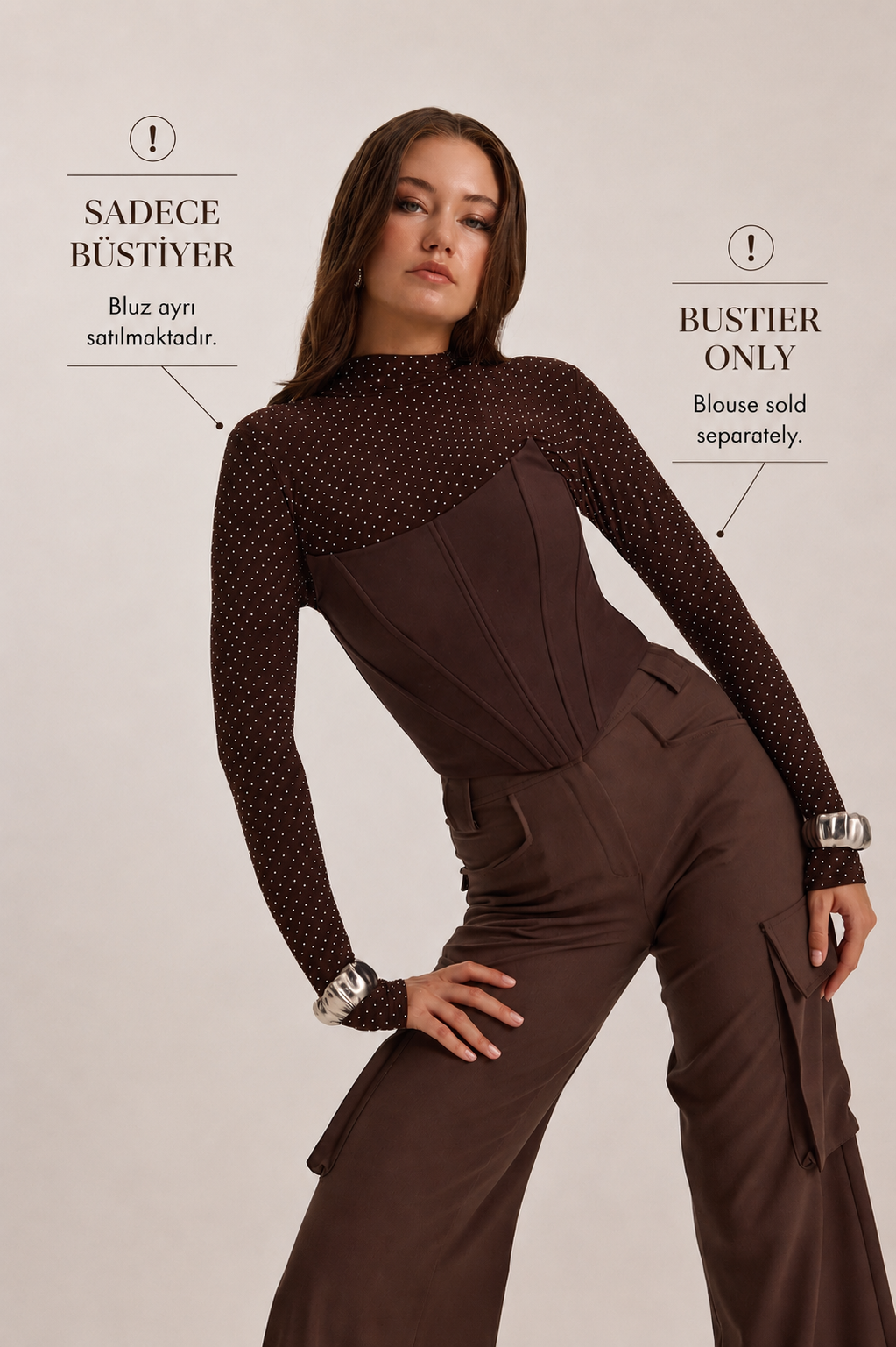 The Poise Bustier Brown