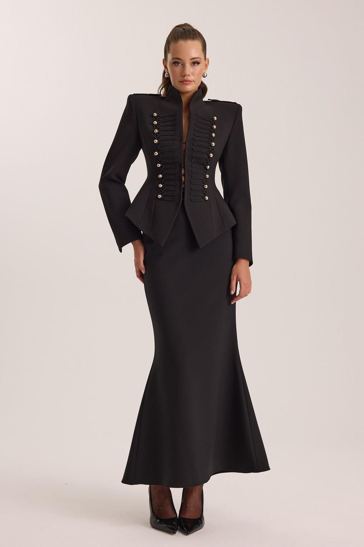 The Poise Maxi Skirt Black