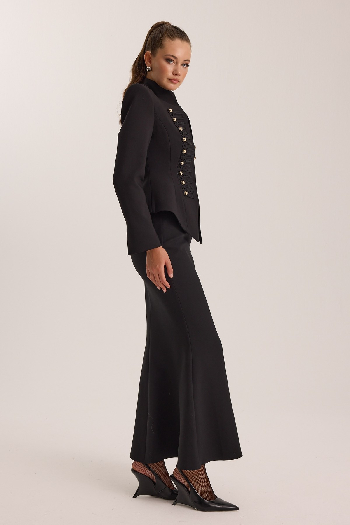 The Poise Maxi Skirt Black