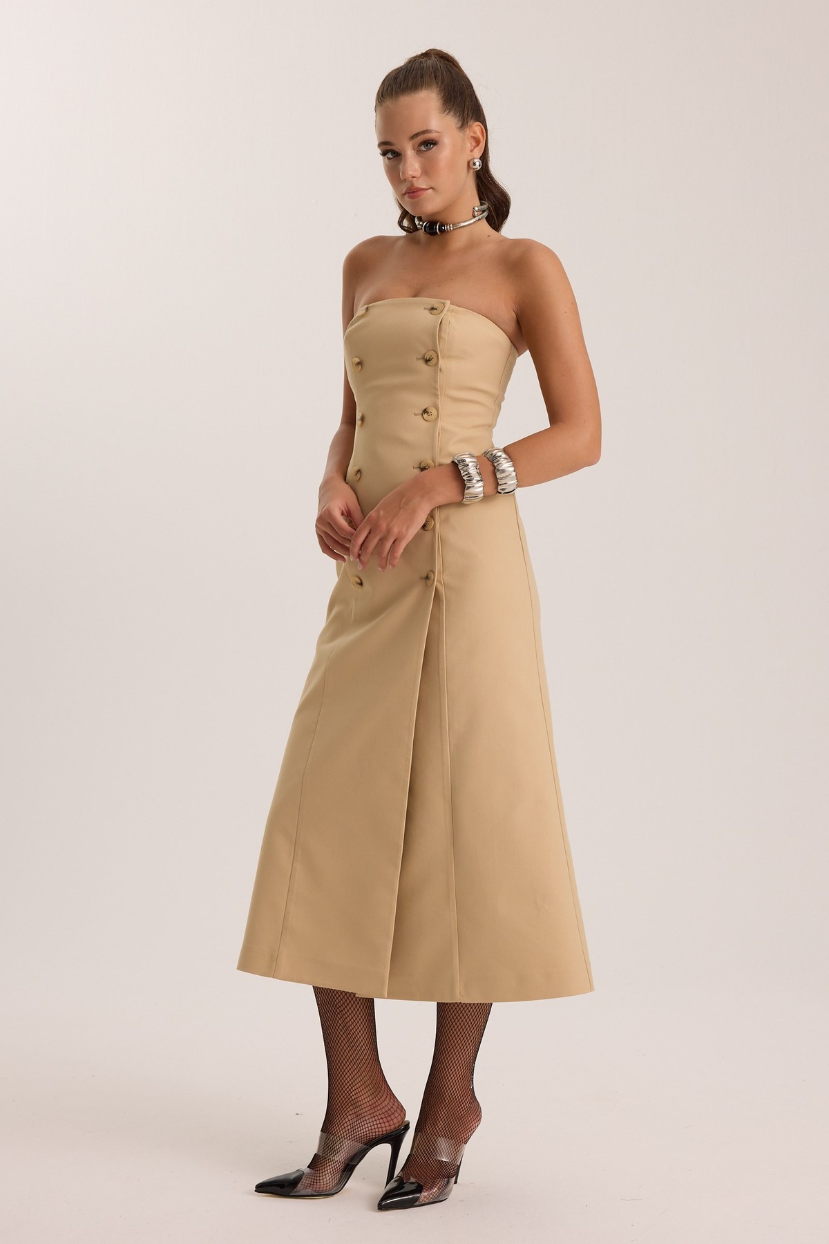 The Prestige Maxi Dress Bronze Brown