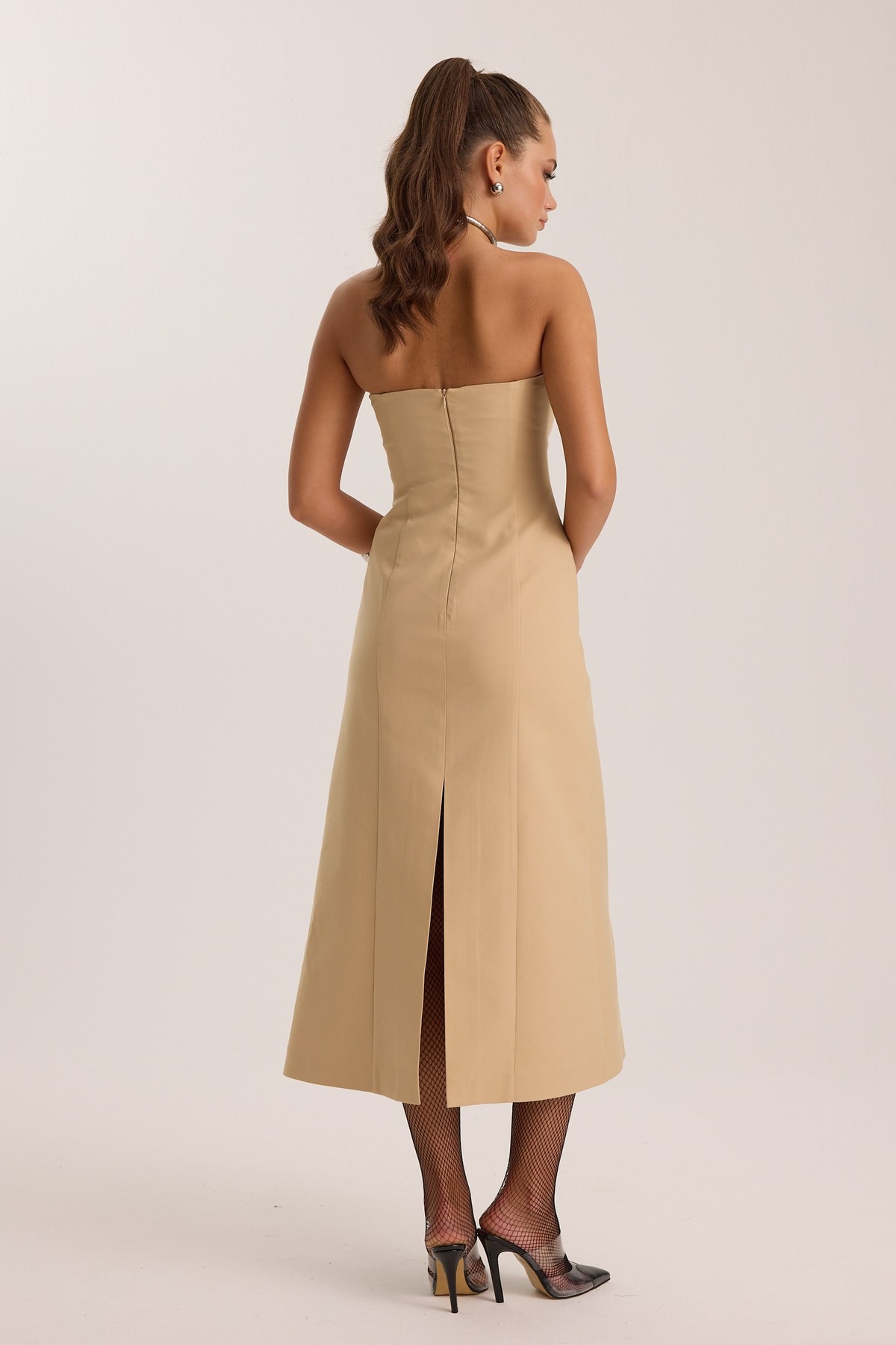 The Prestige Maxi Dress Bronze Brown