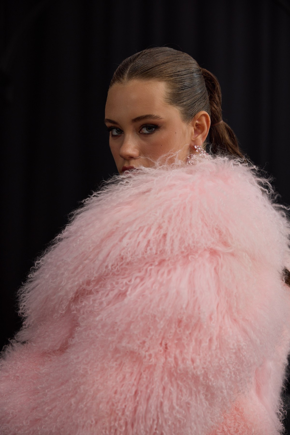 The Privé Fur Jacket BABY PİNK