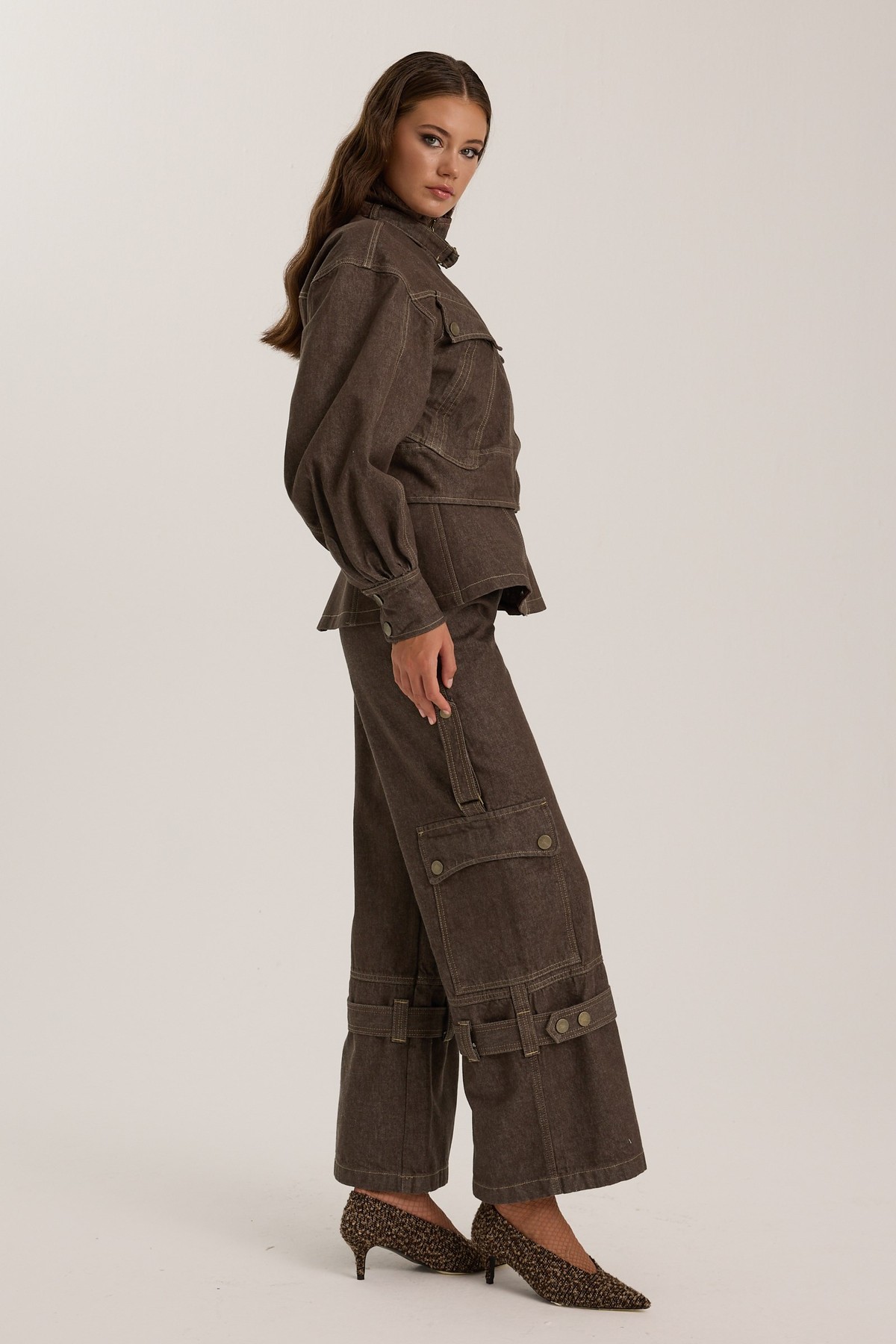 The Rebel Denim Pant CHOCOLATE