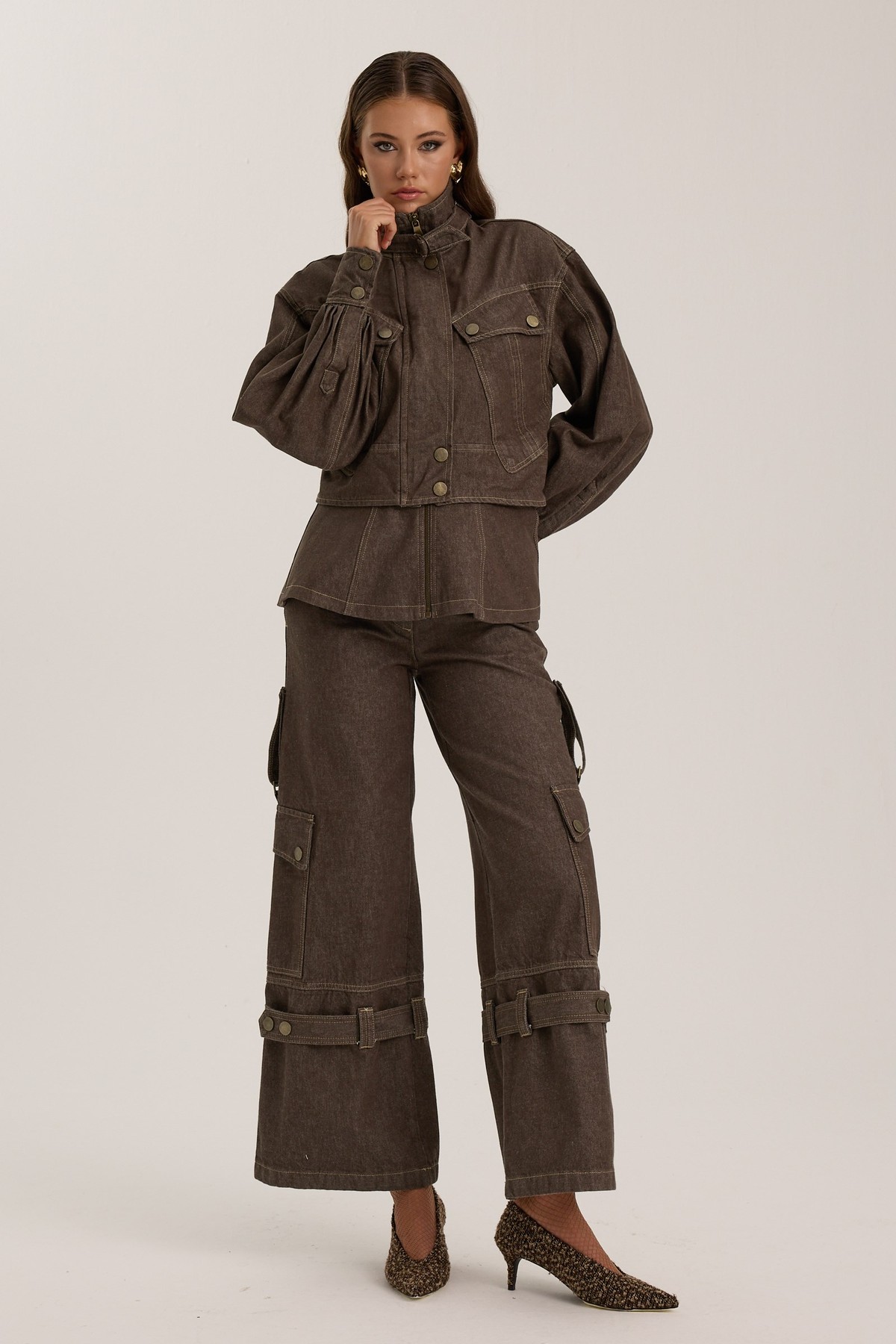 The Rebel Denim Pant CHOCOLATE