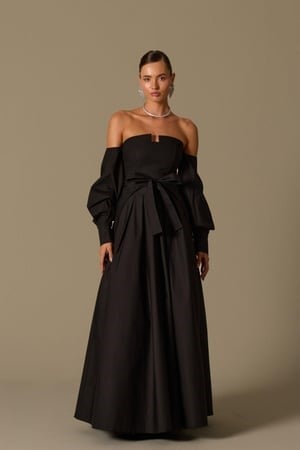 The Reform Iconic Maxi Dress Black