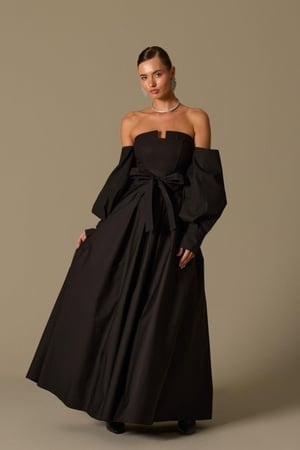 The Reform Iconic Maxi Dress Black
