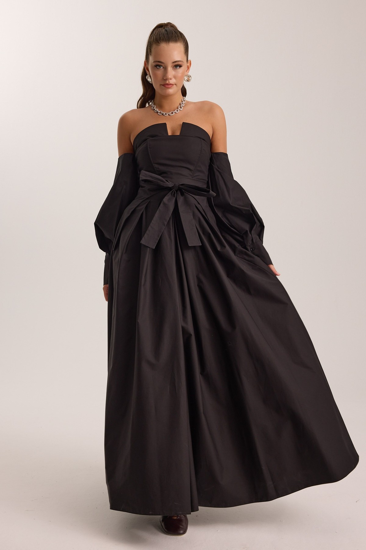 The Reform Iconic Maxi Dress Black