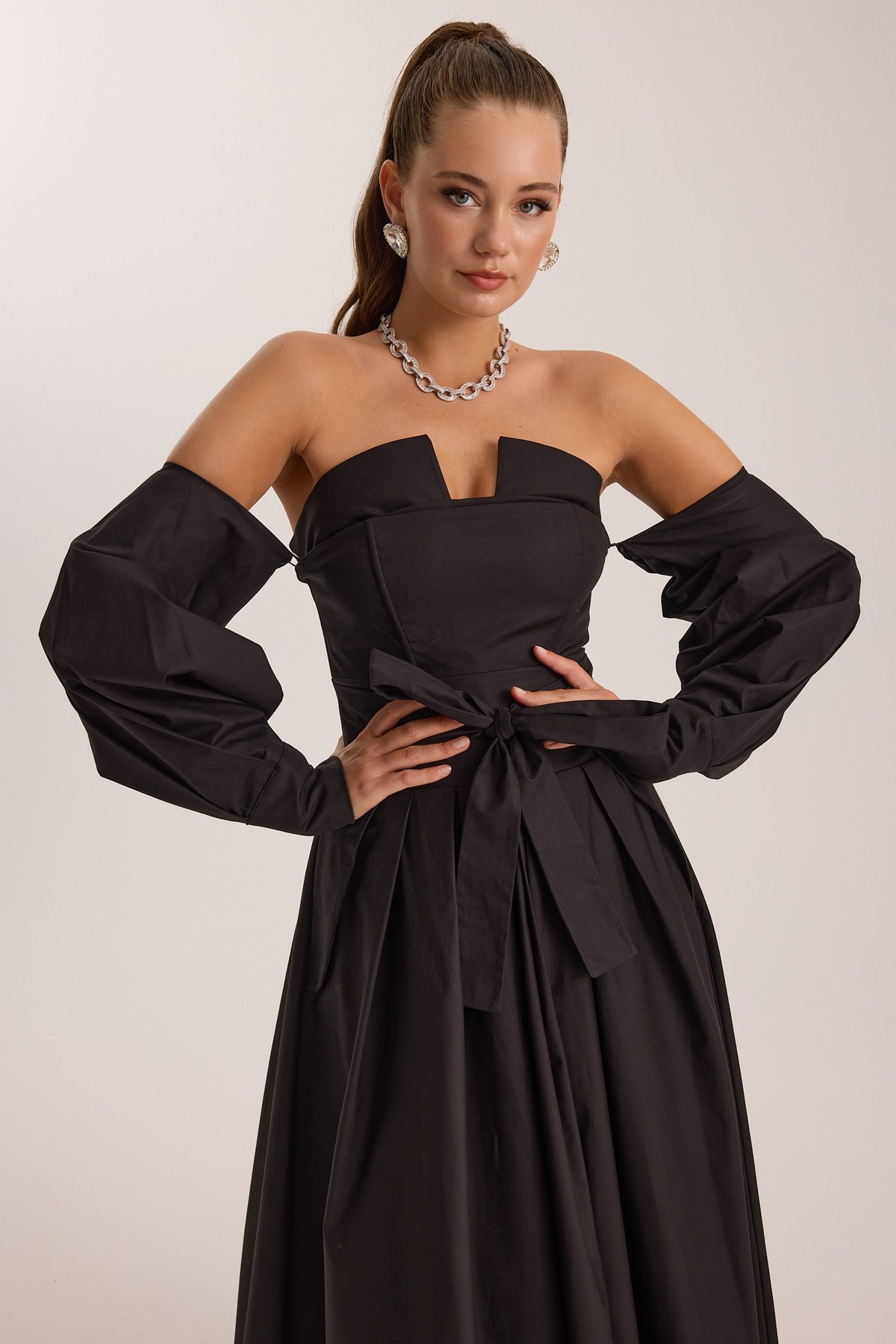 The Reform Iconic Maxi Dress Black