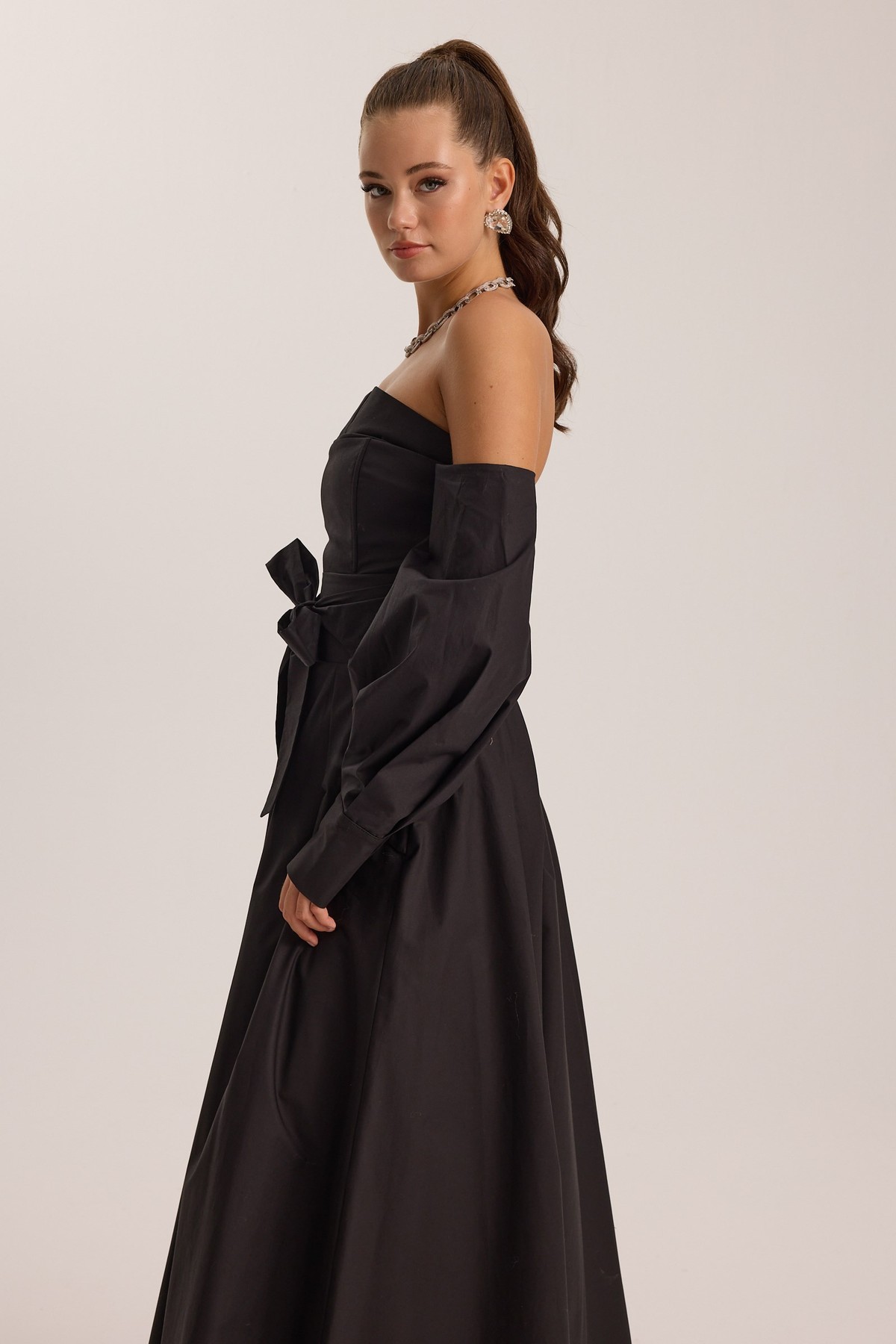 The Reform Iconic Maxi Dress Black