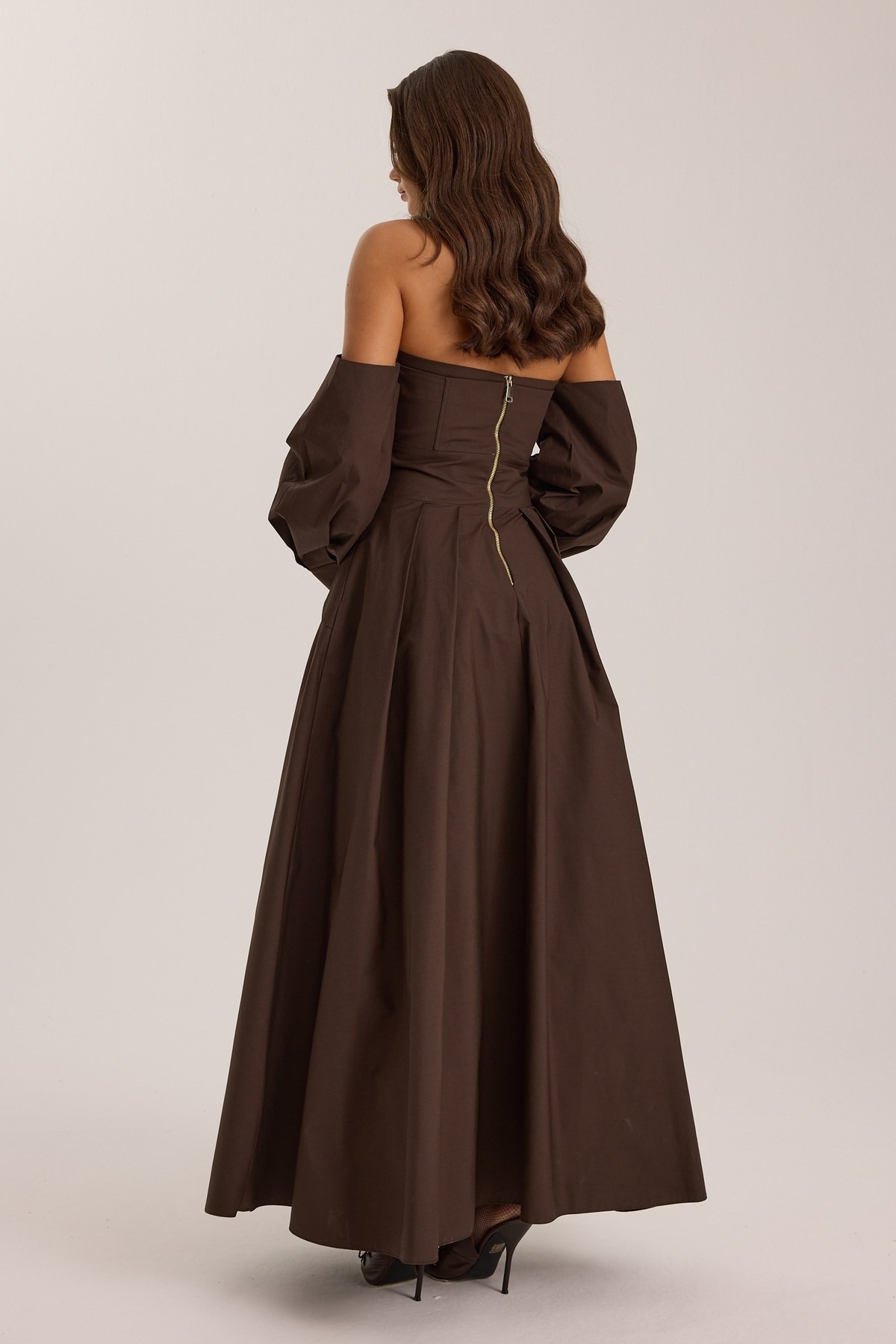 The Reform Iconic Maxi Dress Brown
