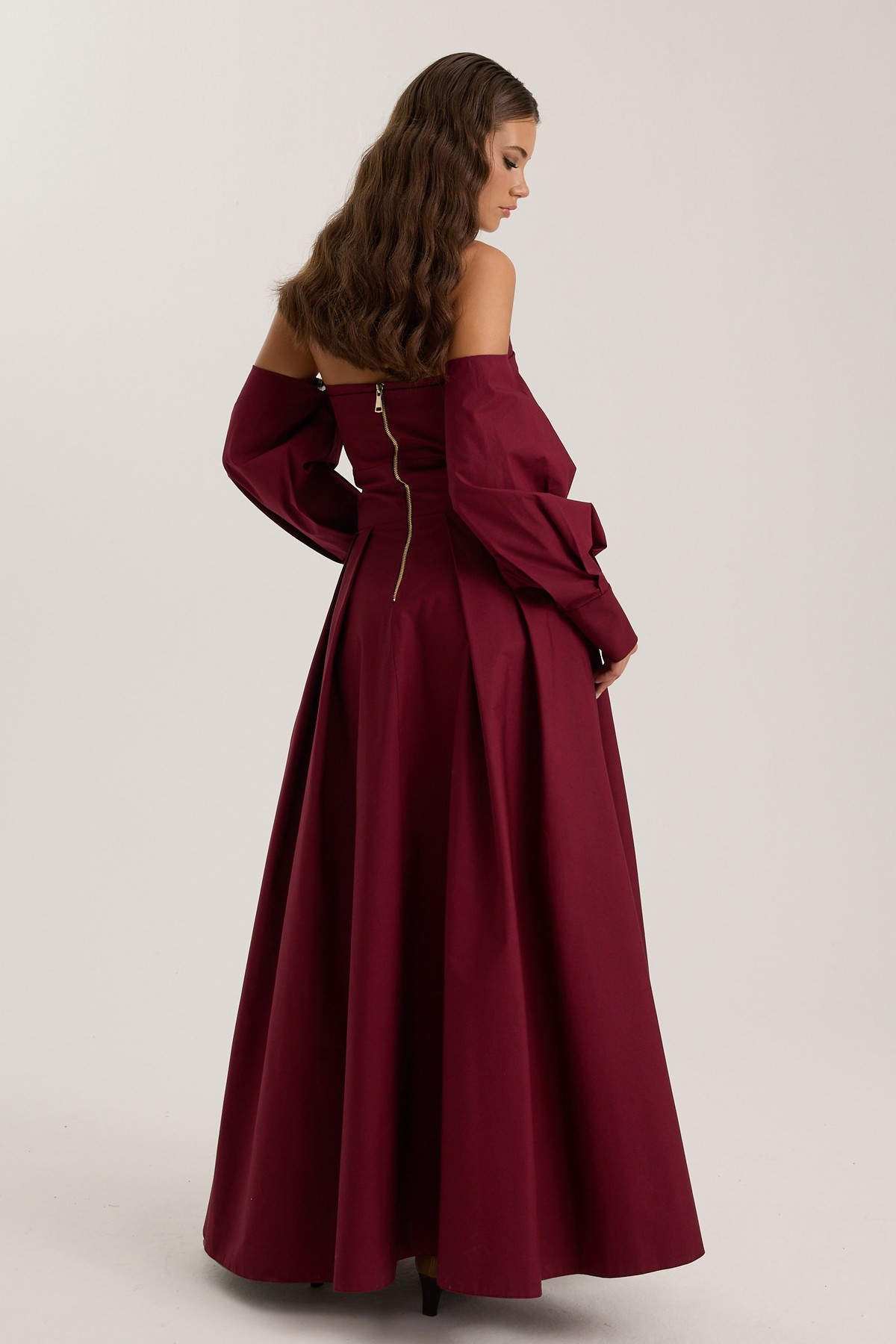 The Reform Iconic Maxi Dress Burgundy