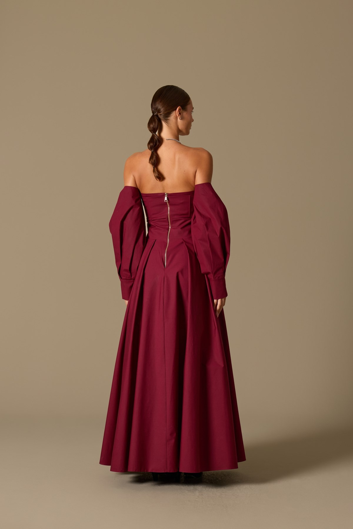 The Reform Iconic Maxi Dress Burgundy