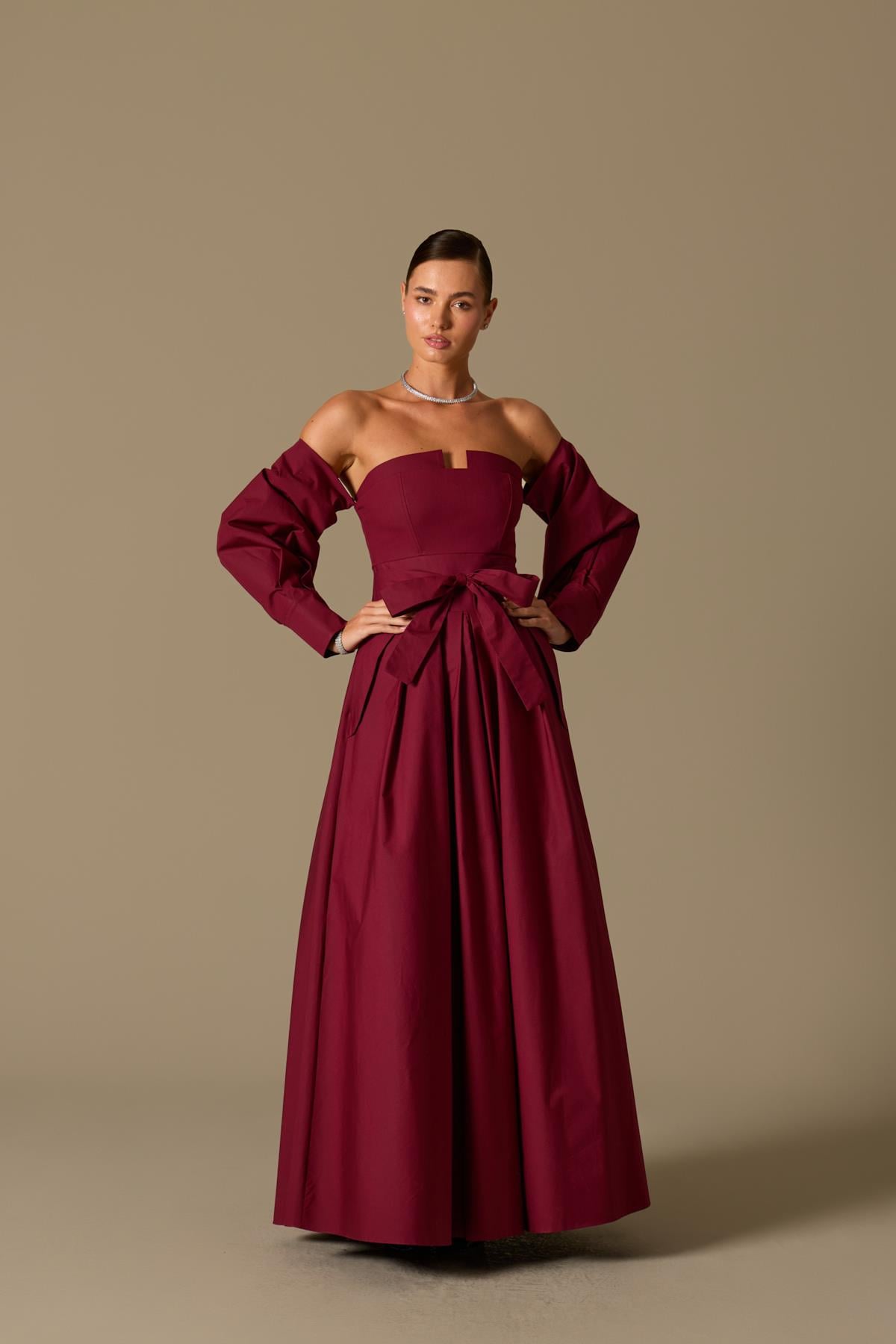 The Reform Maxi Dress Burgundy