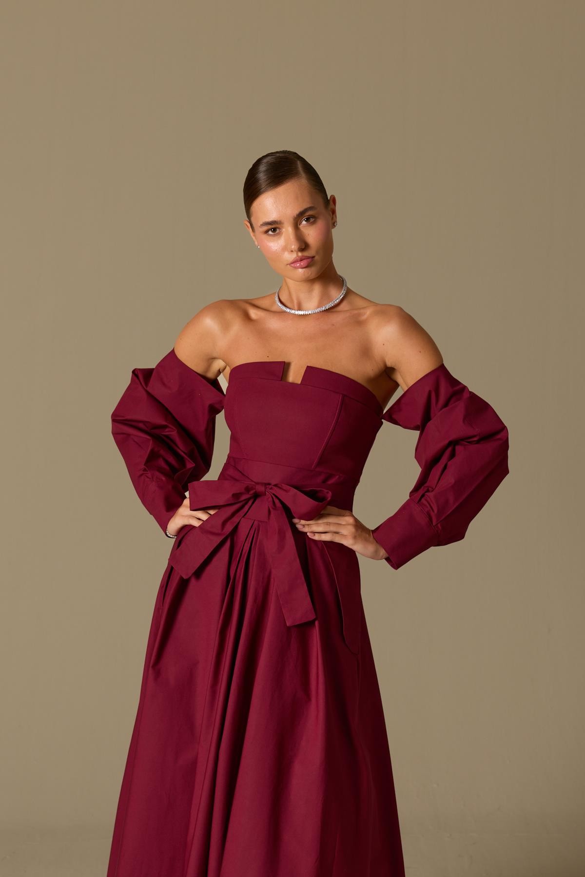 The Reform Maxi Dress Burgundy