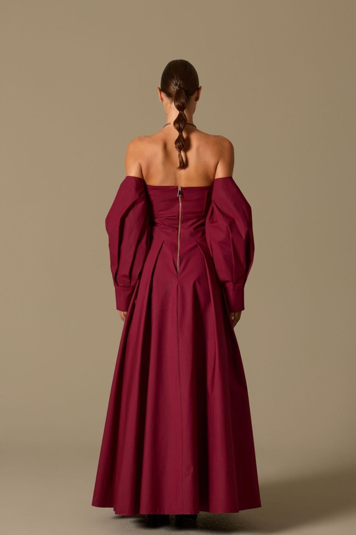 The Reform Maxi Dress Burgundy