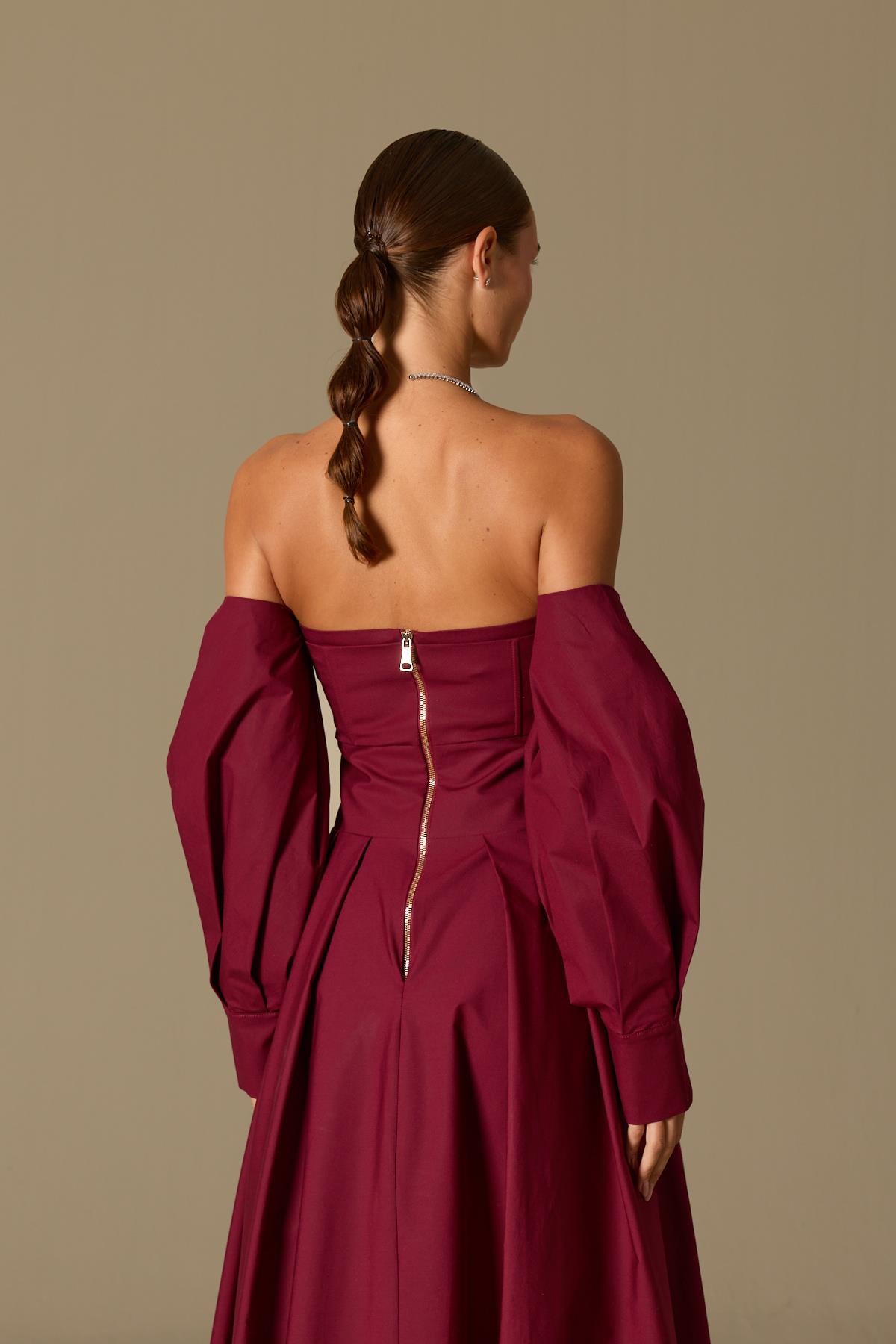 The Reform Maxi Dress Burgundy