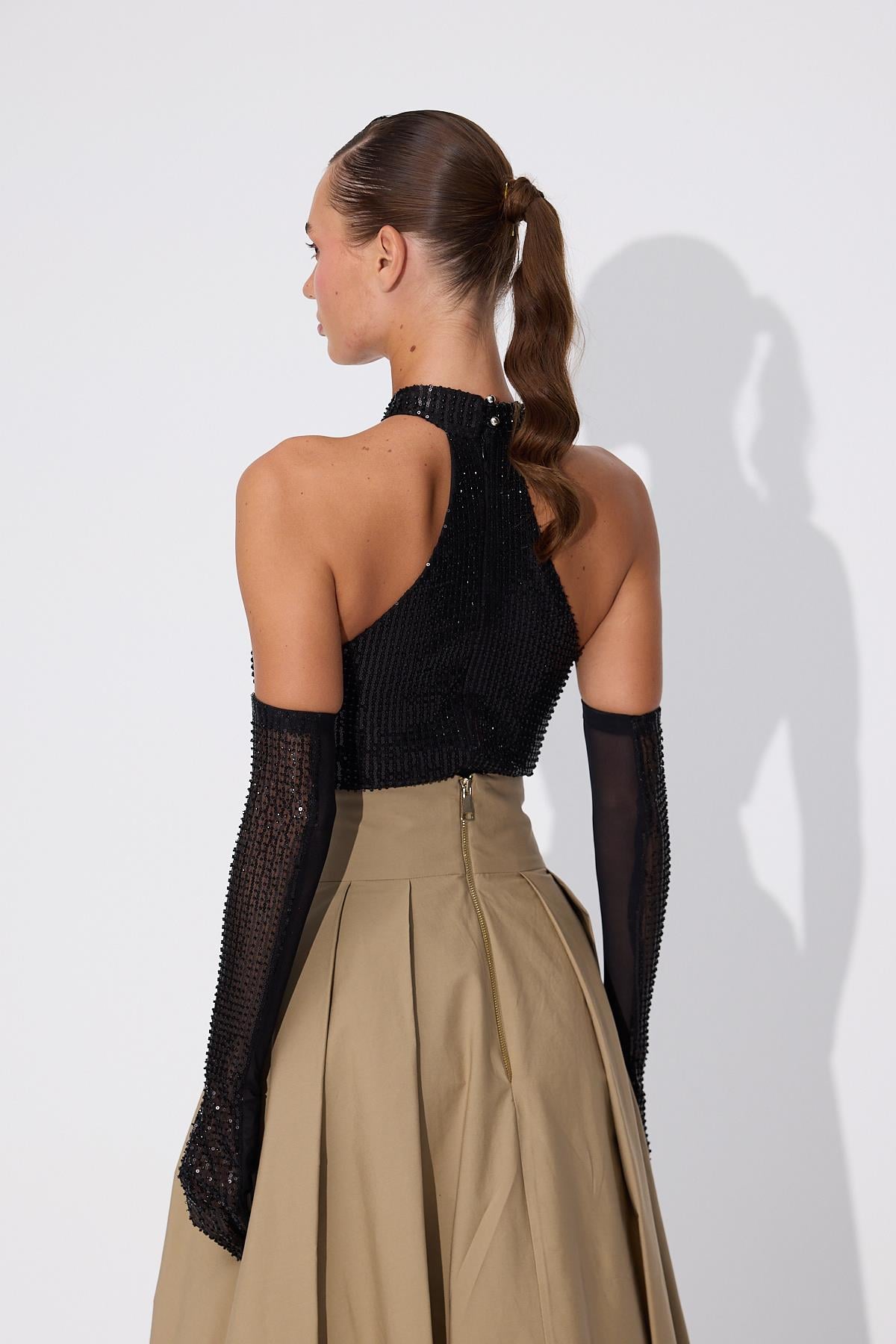 The Reform Maxi Skirt Beige