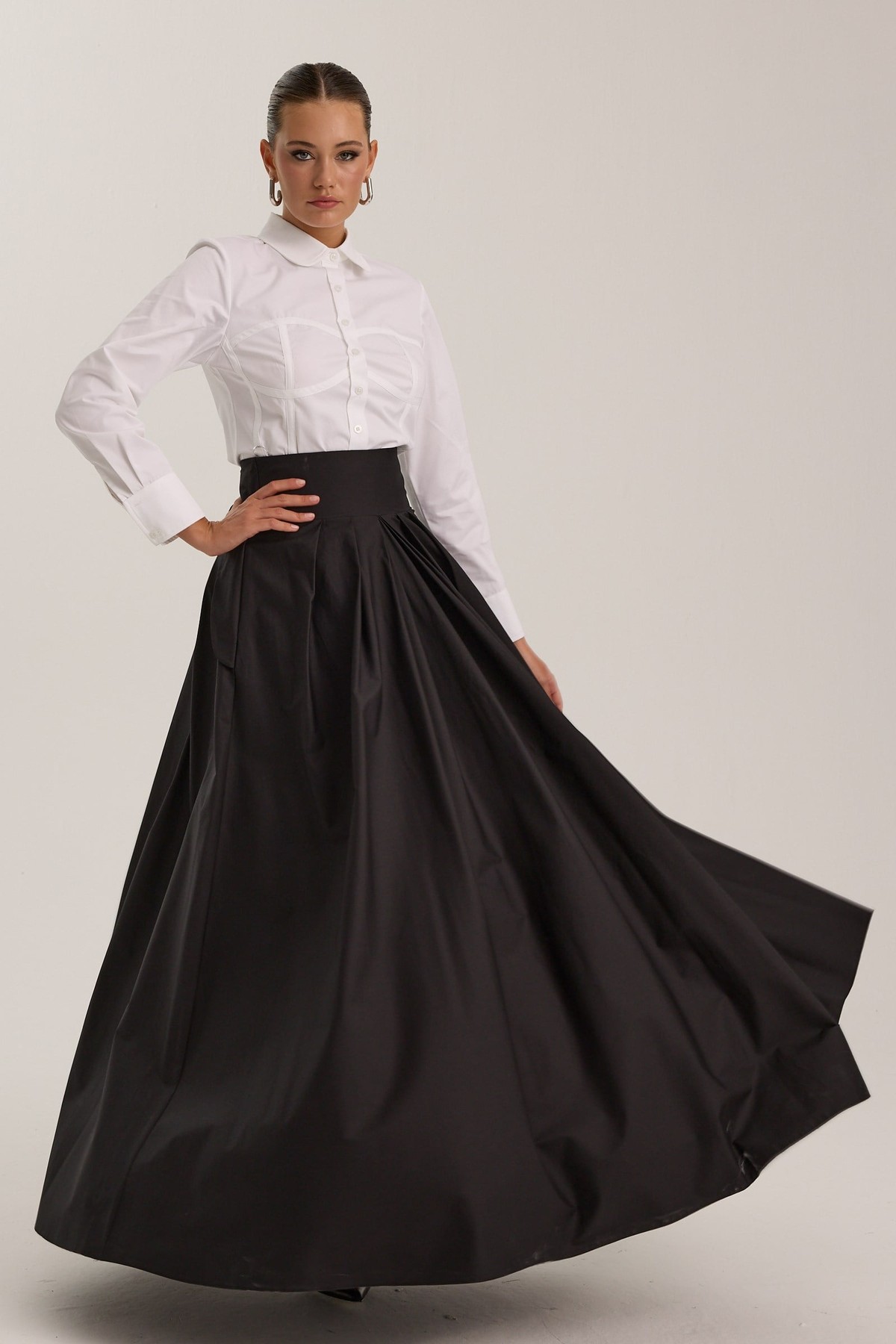 The Reform Maxi Skirt Black
