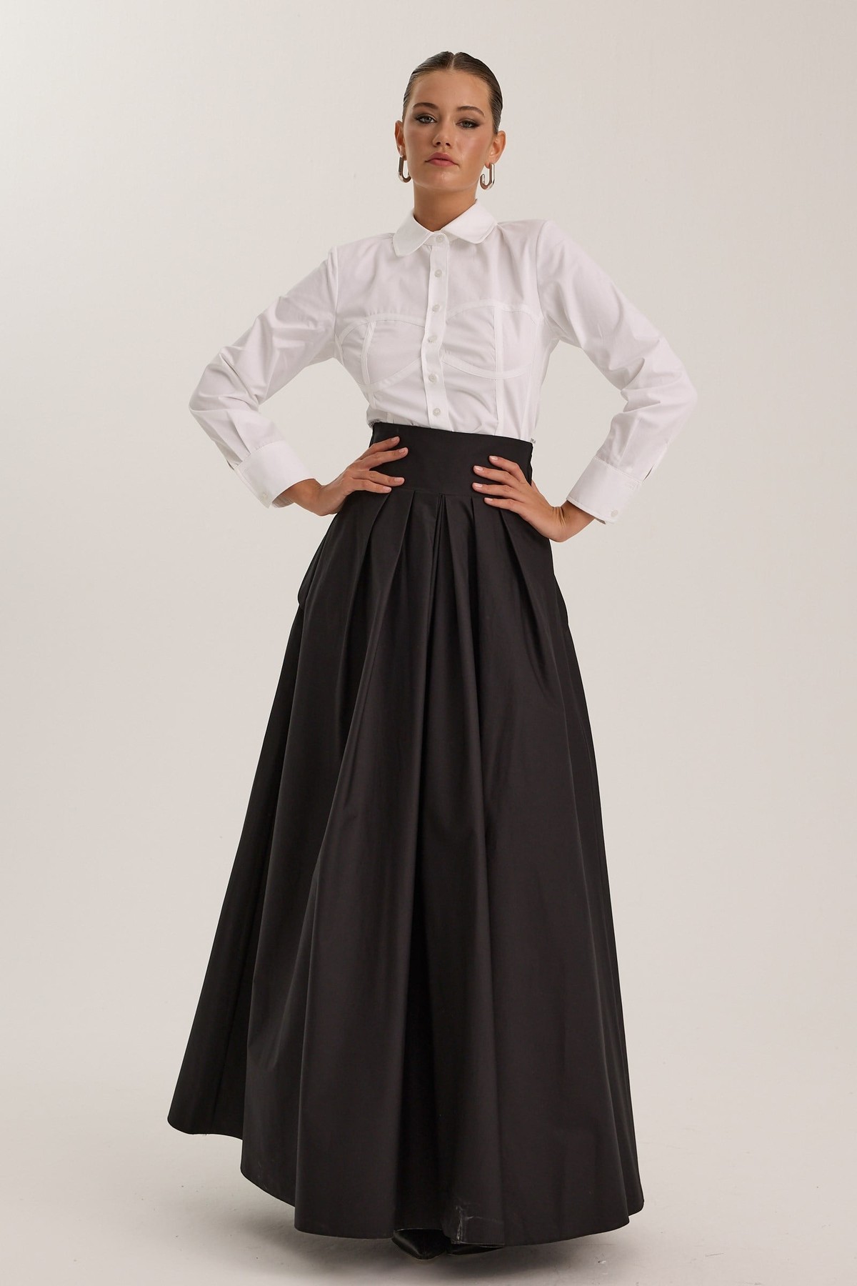 The Reform Maxi Skirt Black