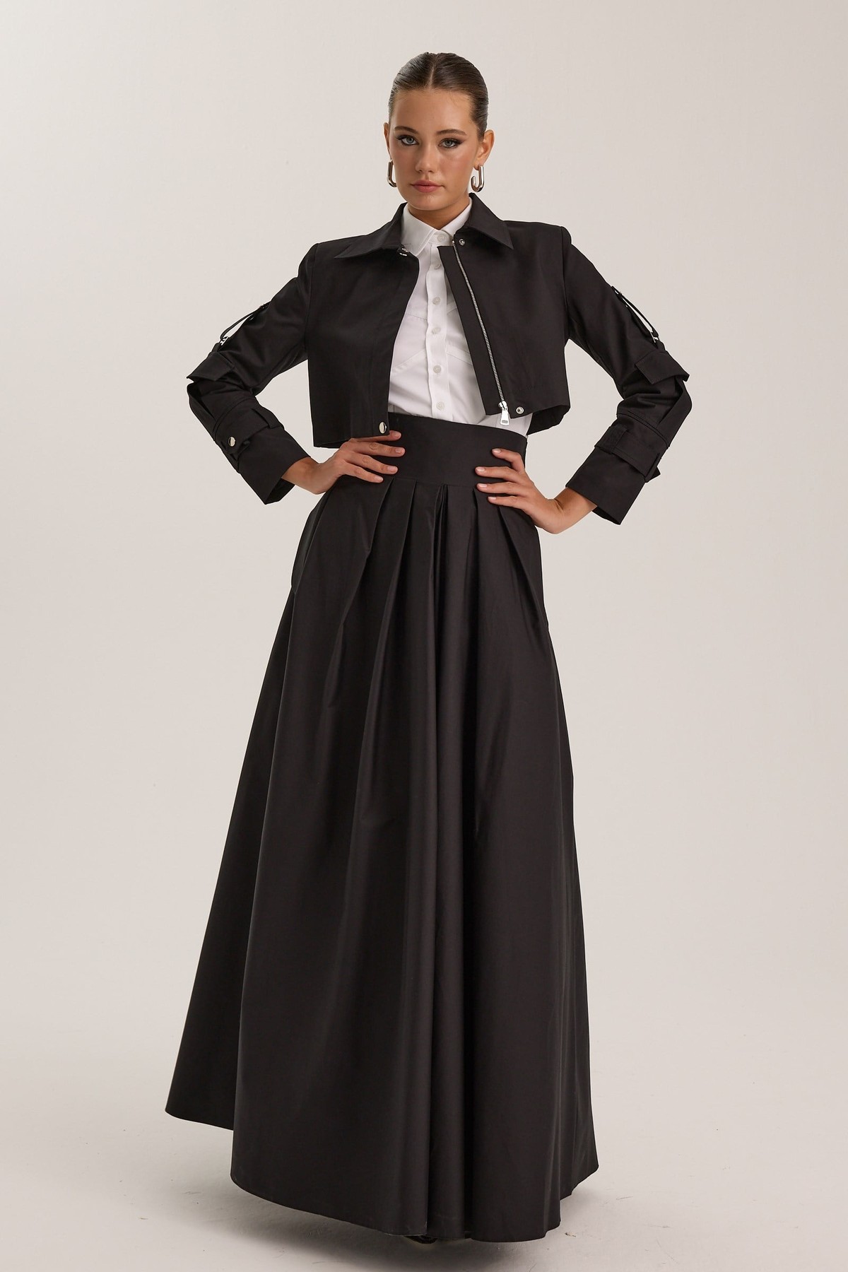 The Reform Maxi Skirt Black